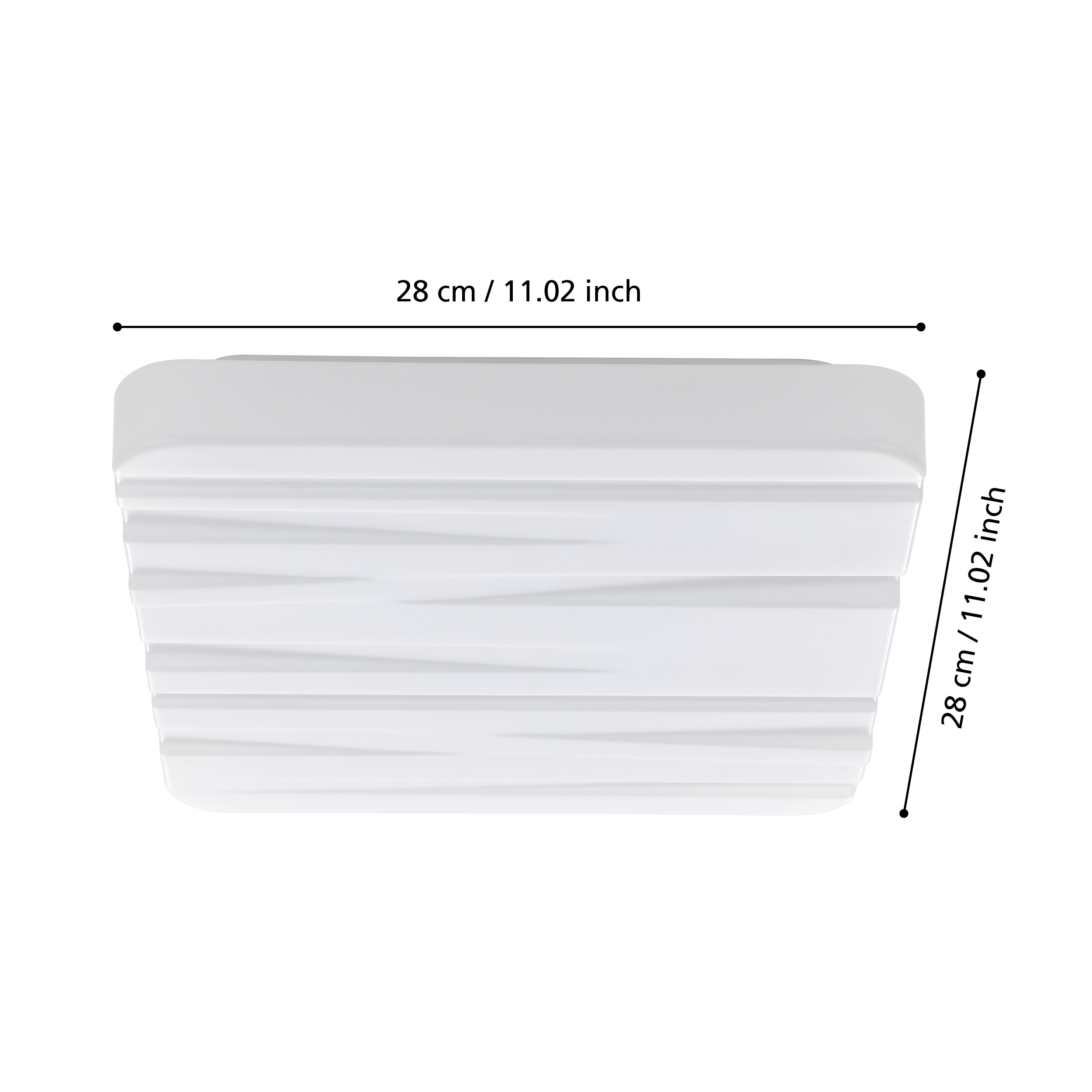 FERENTINO  SQ 280mm Flush Fitting