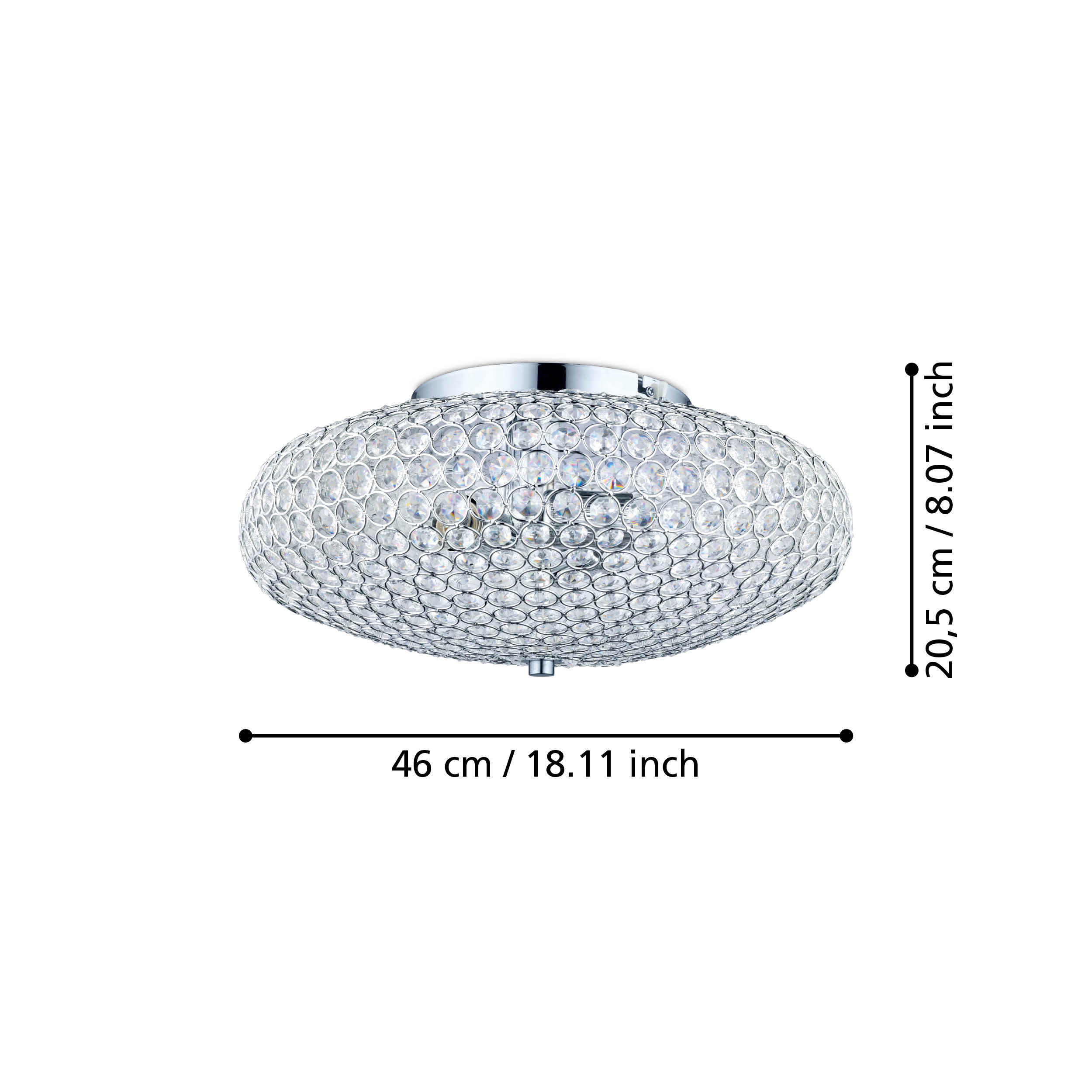 CLEMENTE 450mm Flush Fitting