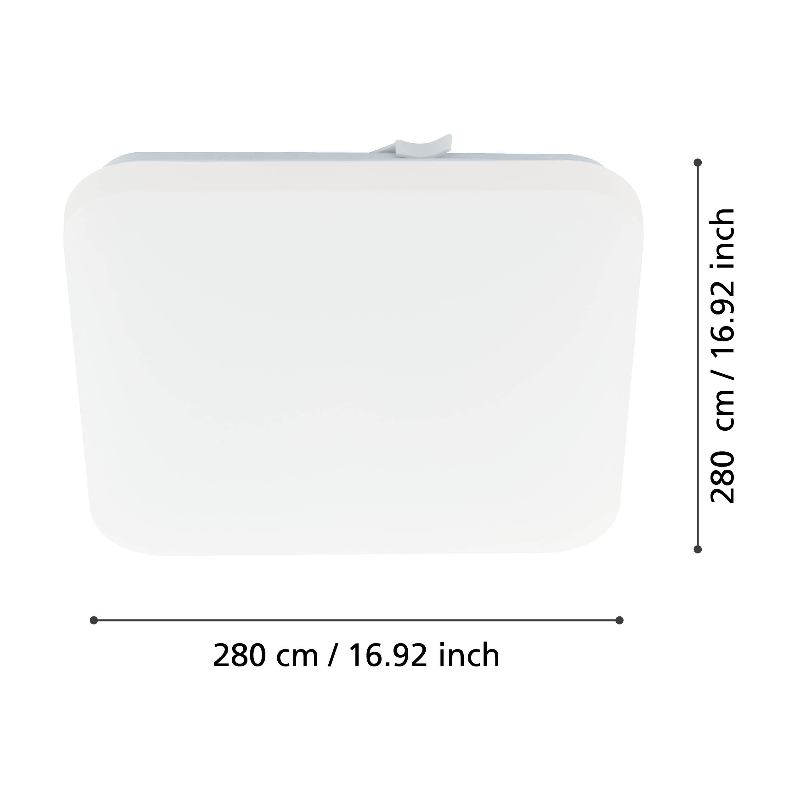FRANIA 280mm SQ Flush Fitting