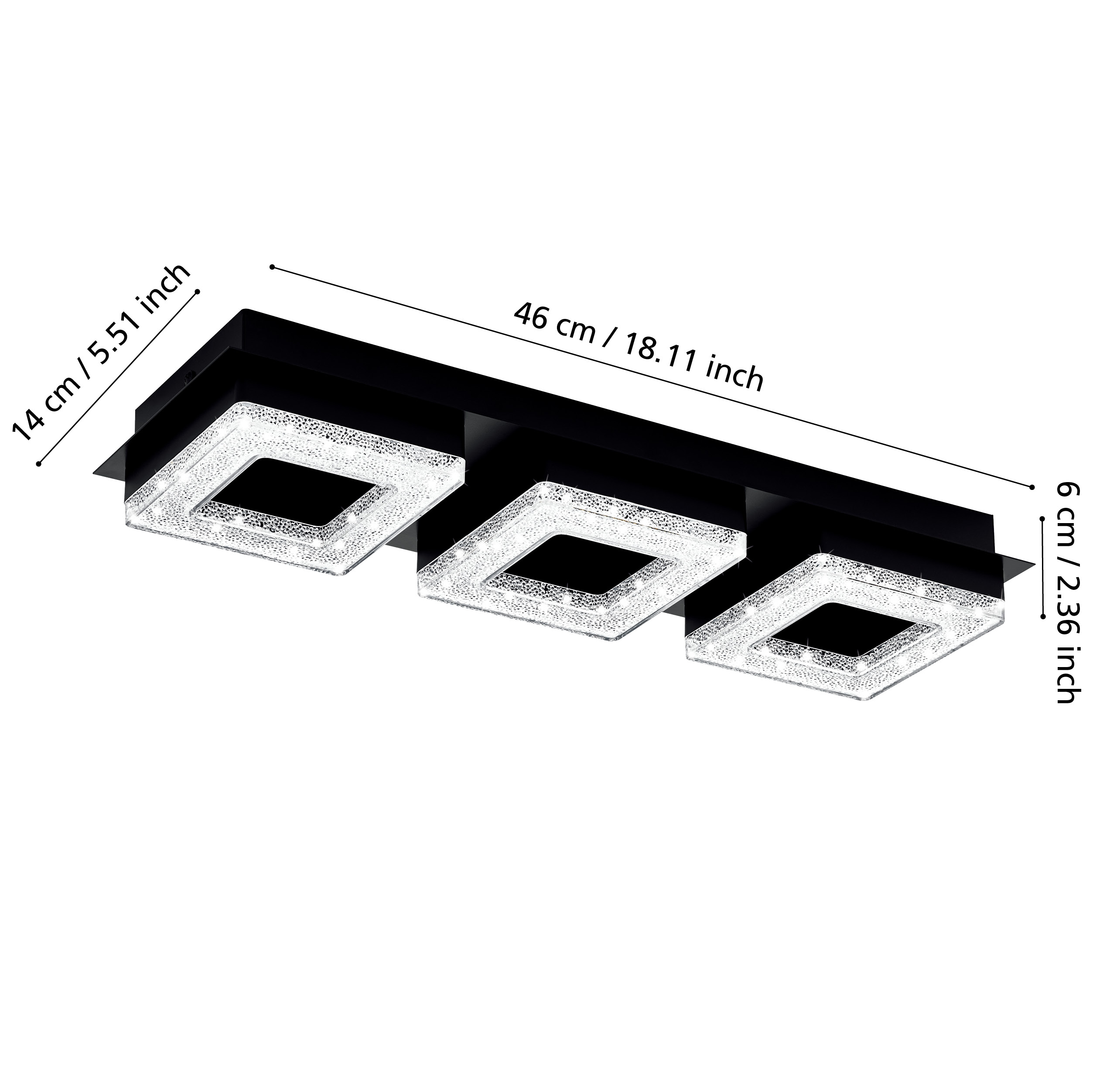 FRADELO Rectangular Flush Fitting