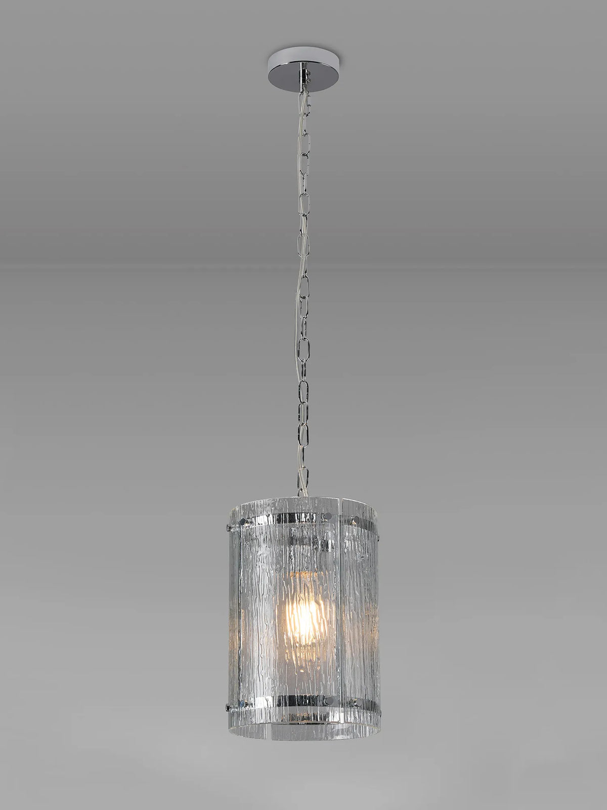 Portarlington 20.5cm Pendant  Ripple Glass