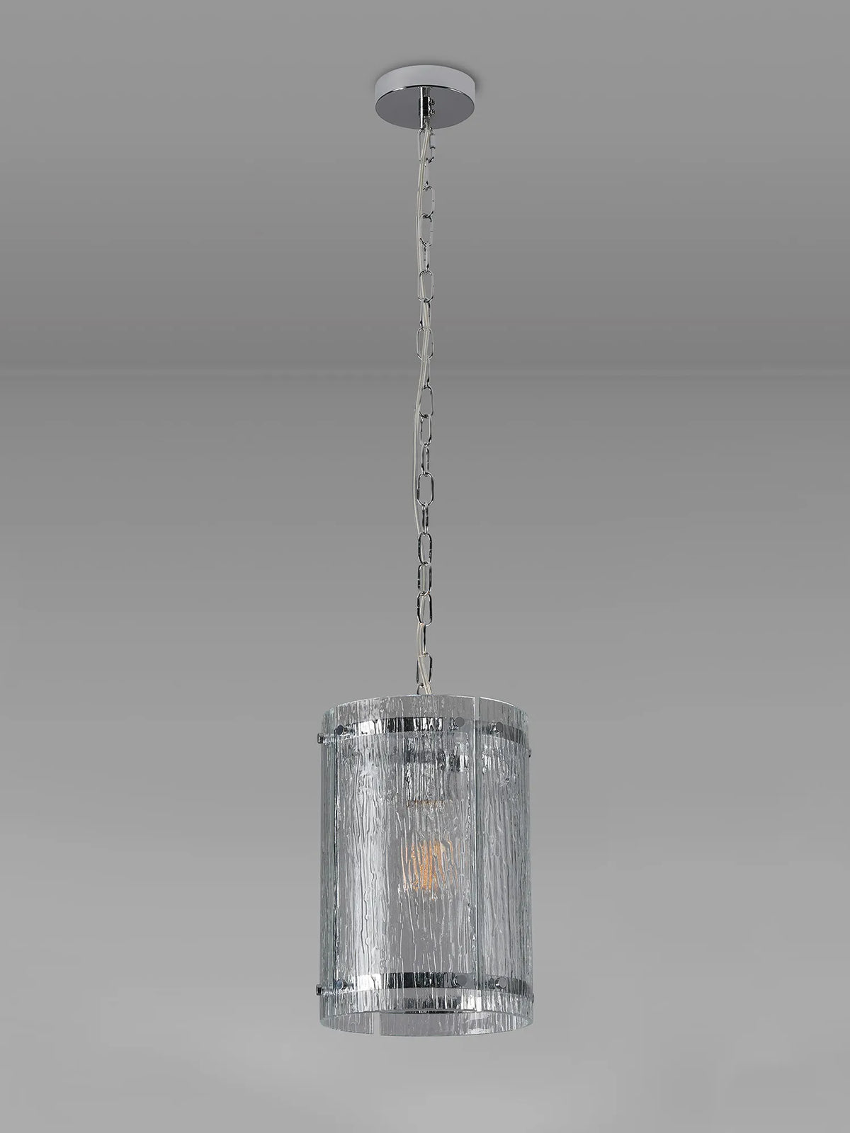 Portarlington 20.5cm Pendant  Ripple Glass