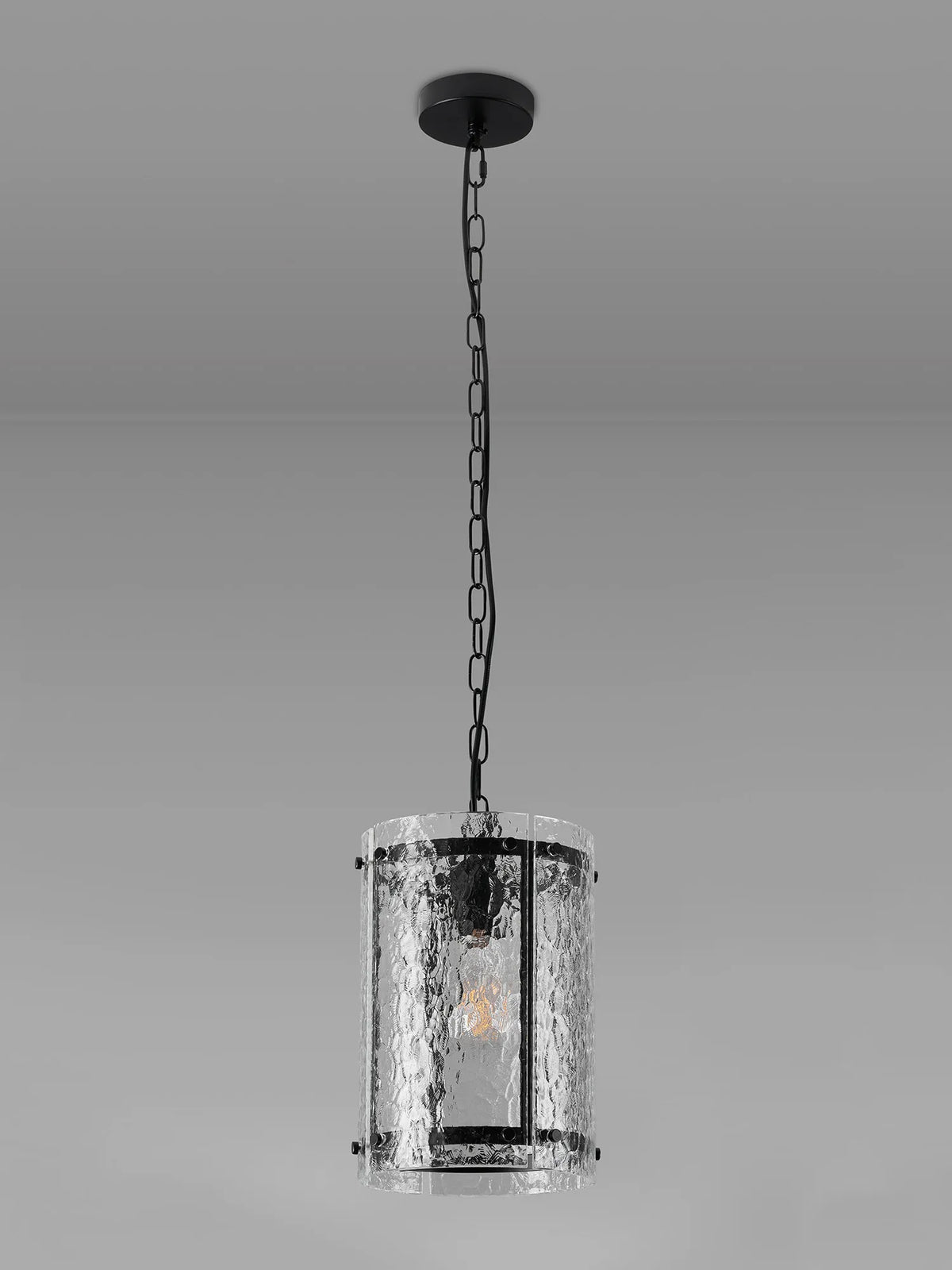 Portarlington 20.5cm Pendant  Cobbled Glass