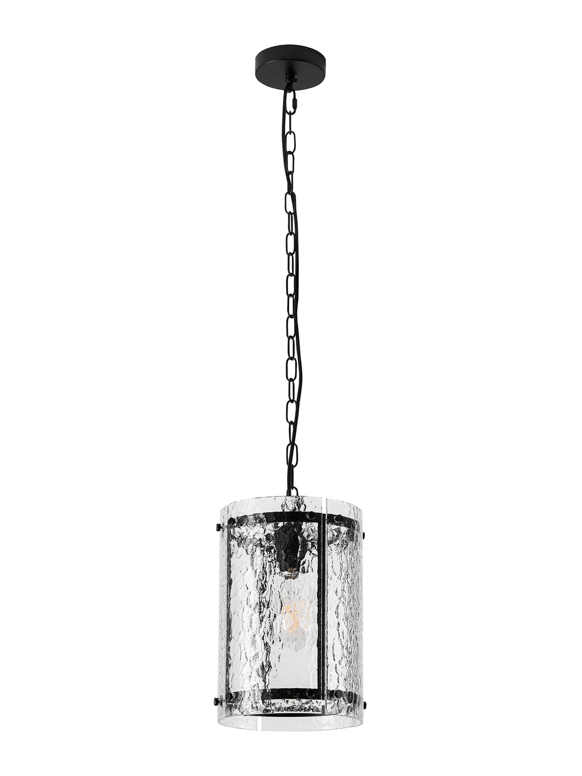 Portarlington 20.5cm Pendant  Cobbled Glass