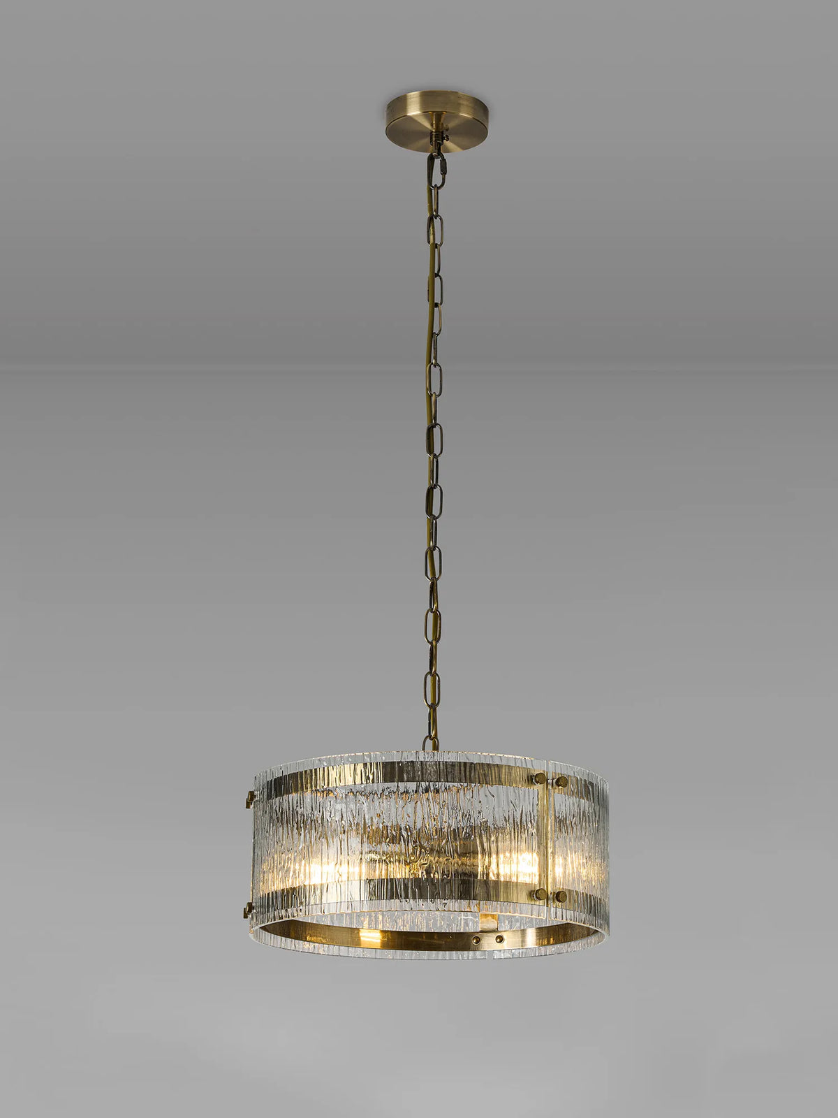 Portarlington 35cm Pendant Ripple Glass