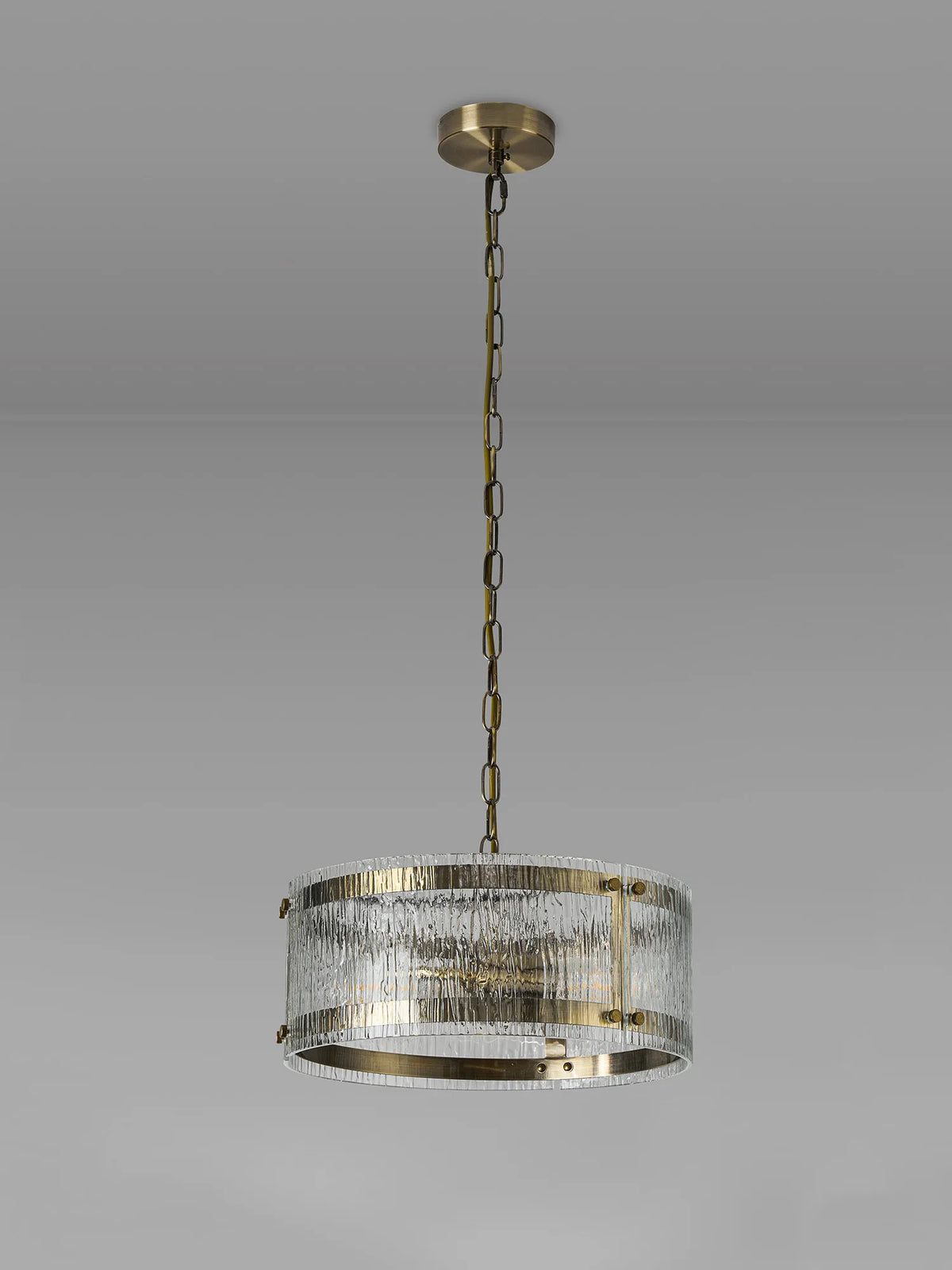 Portarlington 35cm Pendant Ripple Glass