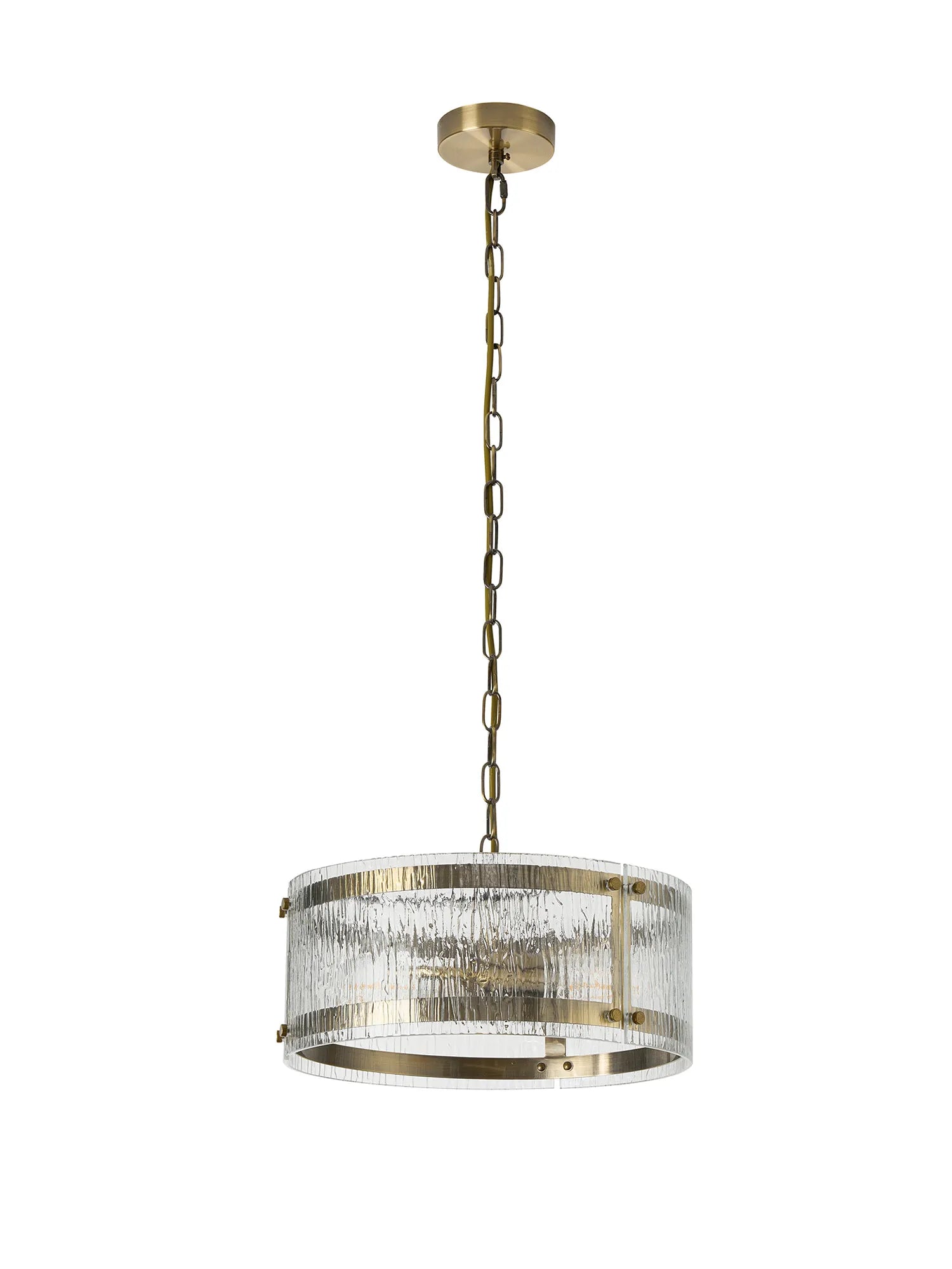 Portarlington 35cm Pendant Ripple Glass