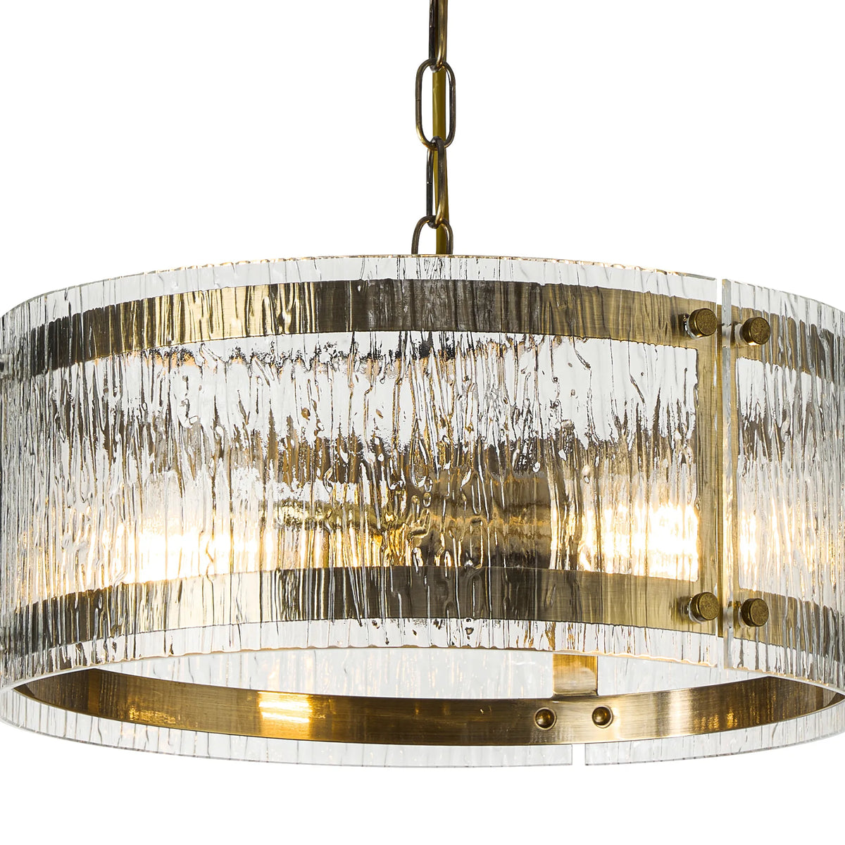 Portarlington 35cm Pendant Ripple Glass