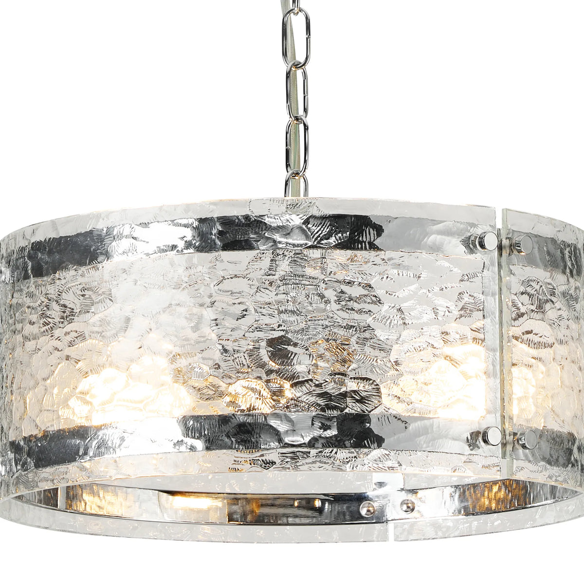 Portarlington 35cm Pendant Cobbled Glass