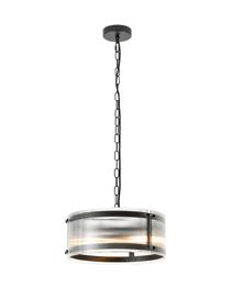 Portarlington 35cm Pendant Narrow Ribbed Glass