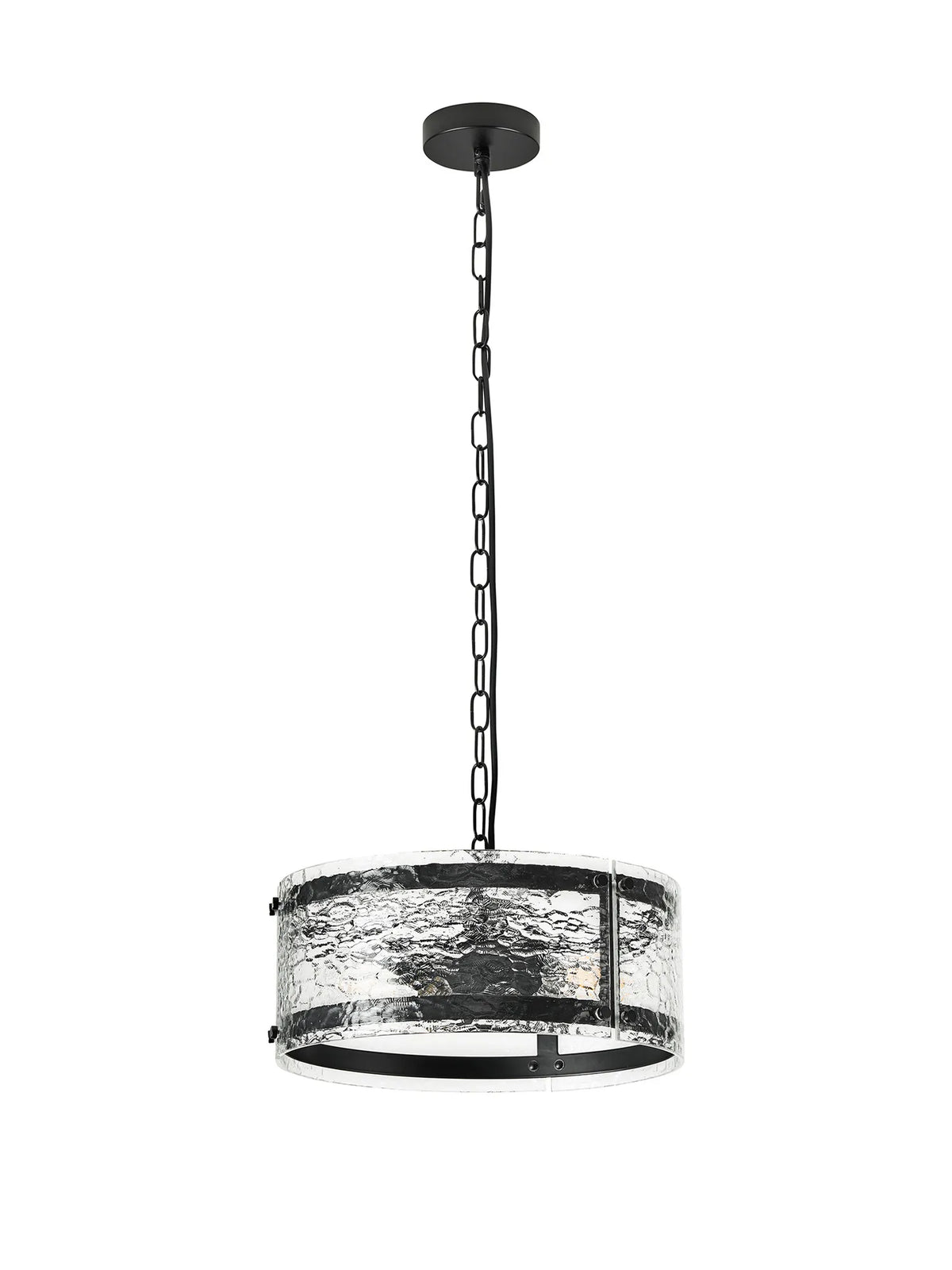 Portarlington 35cm Pendant Cobbled Glass