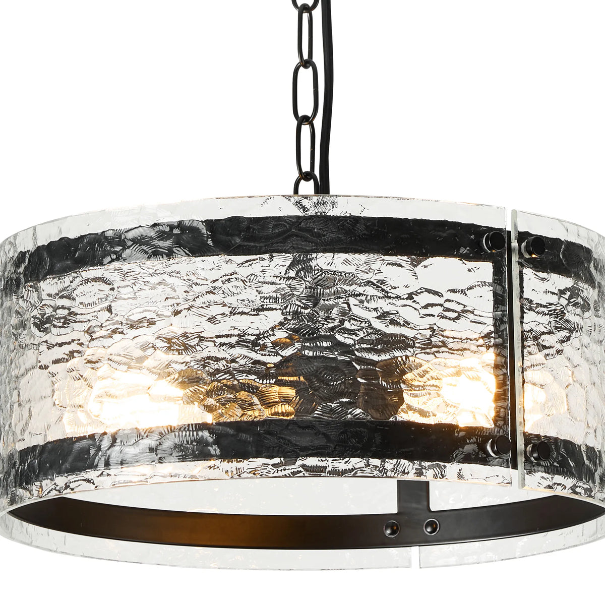 Portarlington 35cm Pendant Cobbled Glass