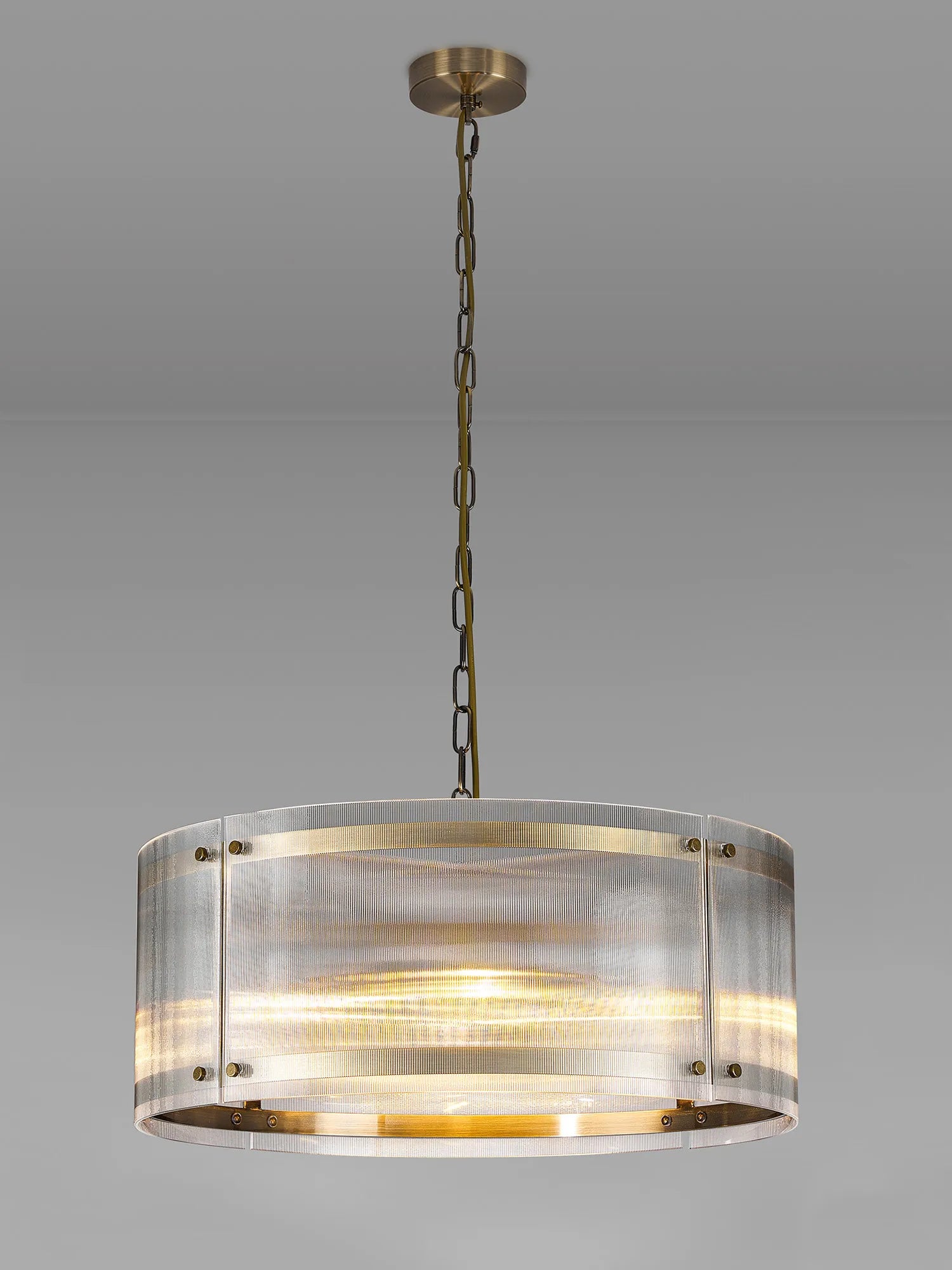 Portarlington Narrow Ribbed 56.5cm Pendant