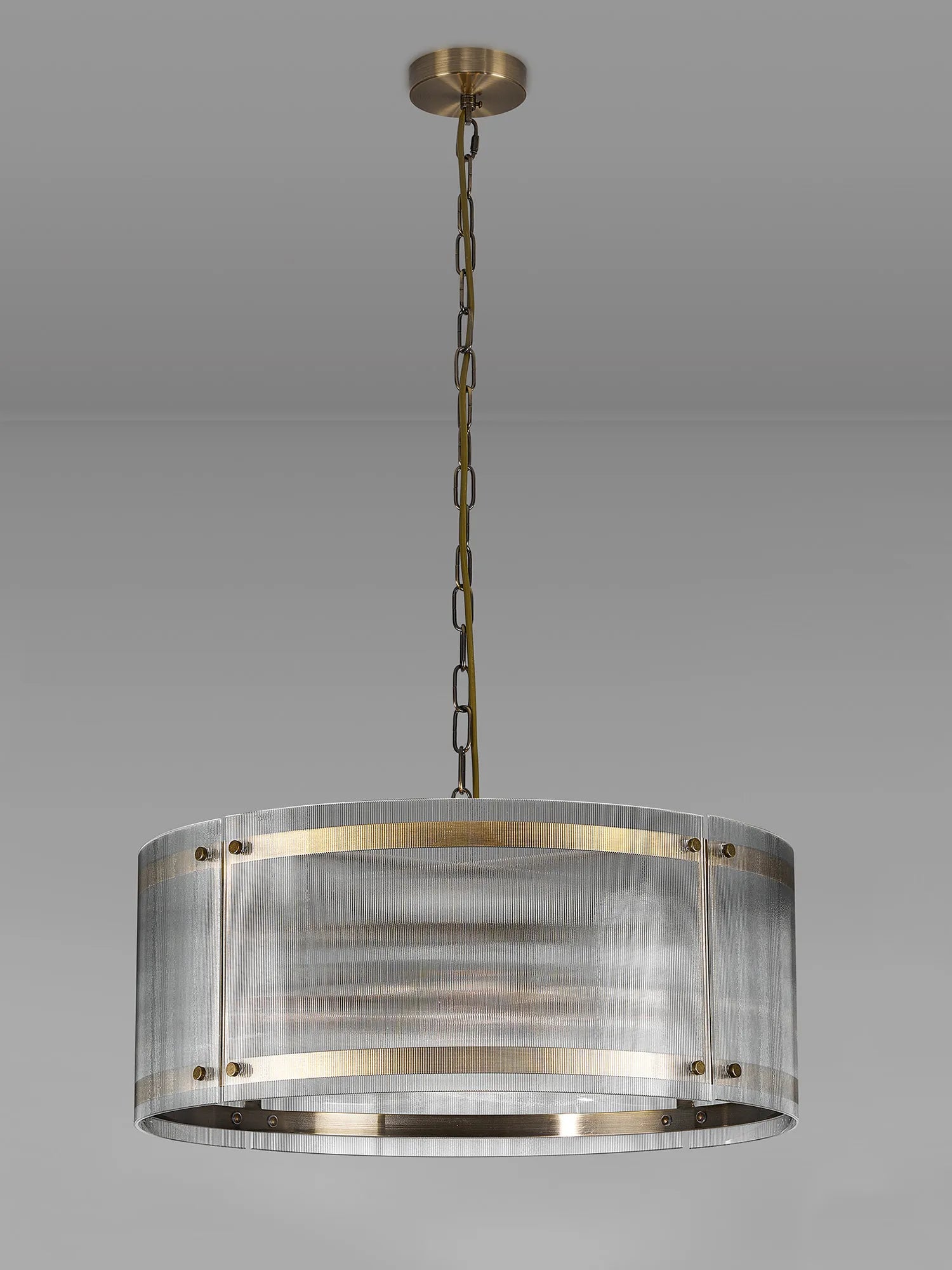 Portarlington Narrow Ribbed 56.5cm Pendant