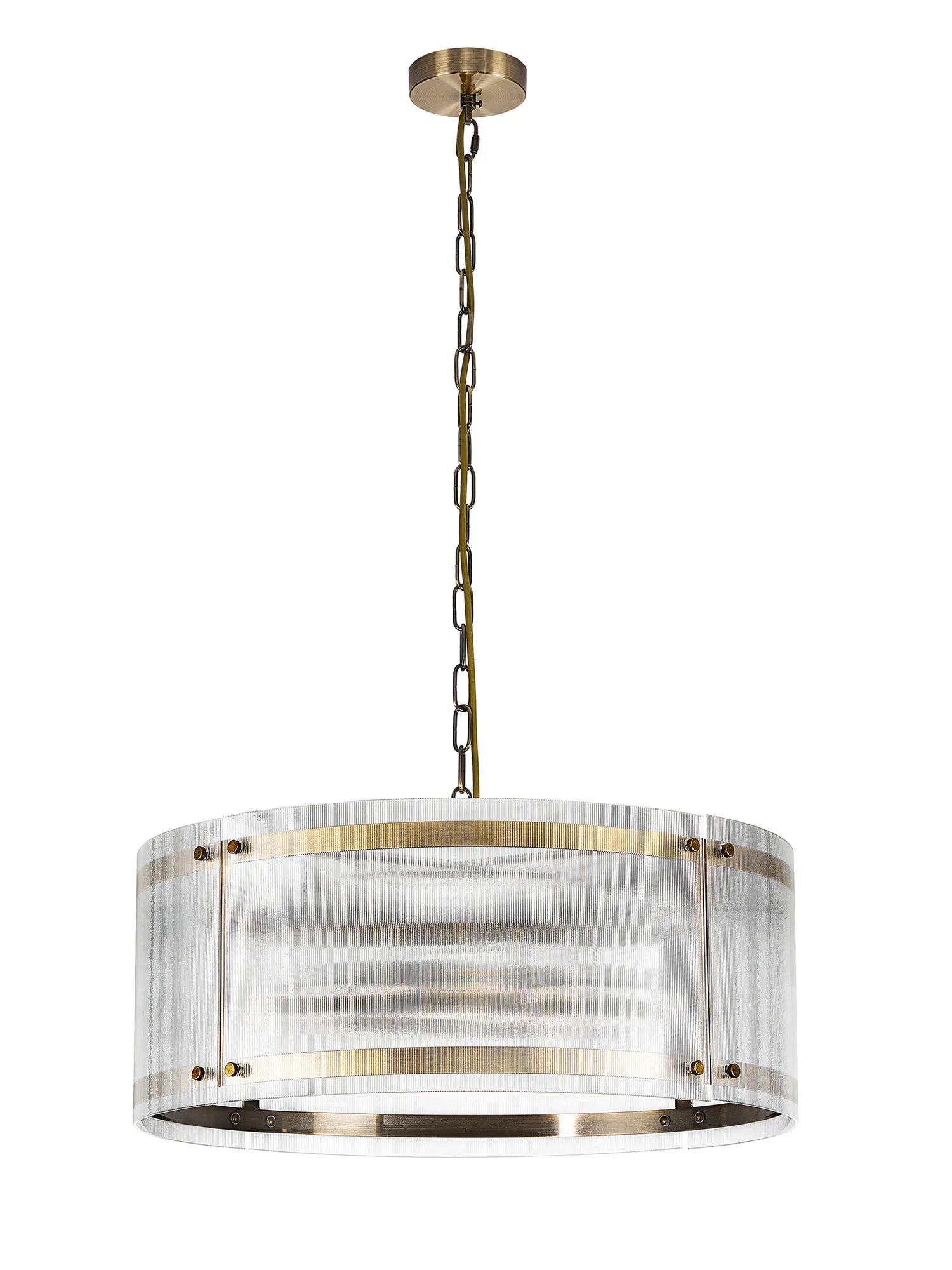 Portarlington Narrow Ribbed 56.5cm Pendant