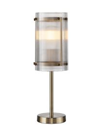 Portarlington Table Lamp Narrow Ribbed Glass