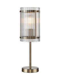 Portarlington Table Lamp Wide Ribbed Glass