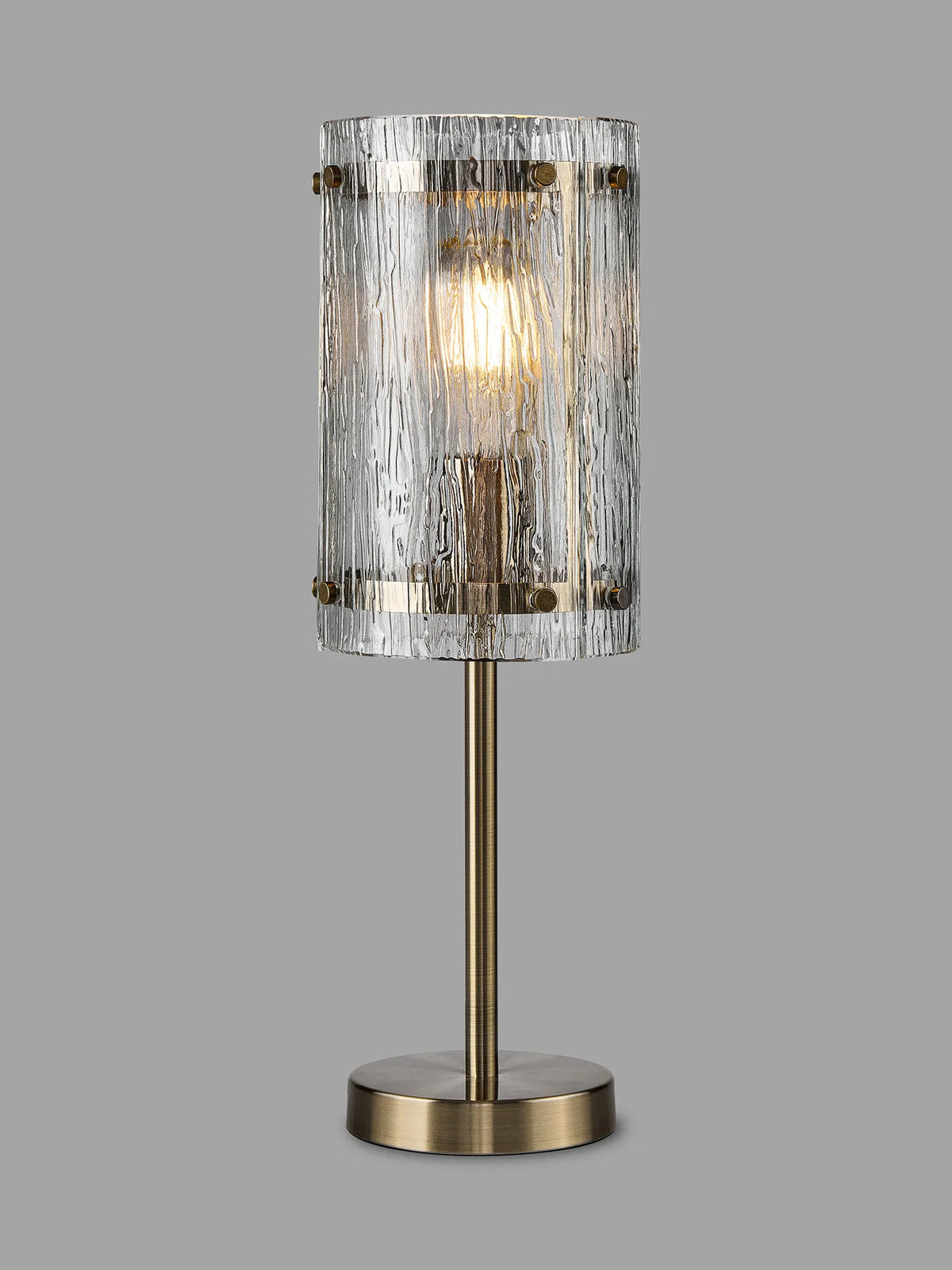 Portarlington Table Lamp Ripple Glass