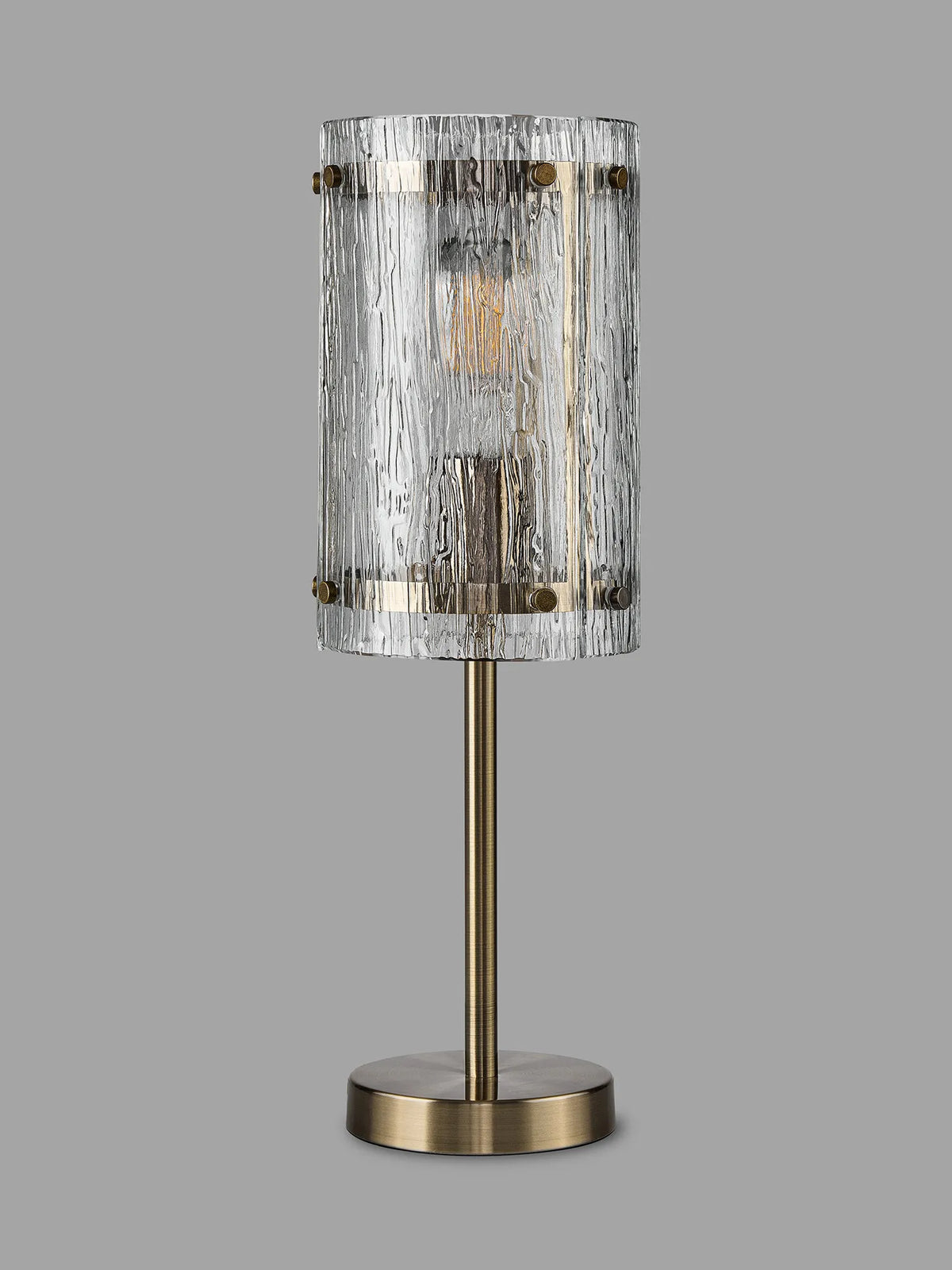 Portarlington Table Lamp Ripple Glass