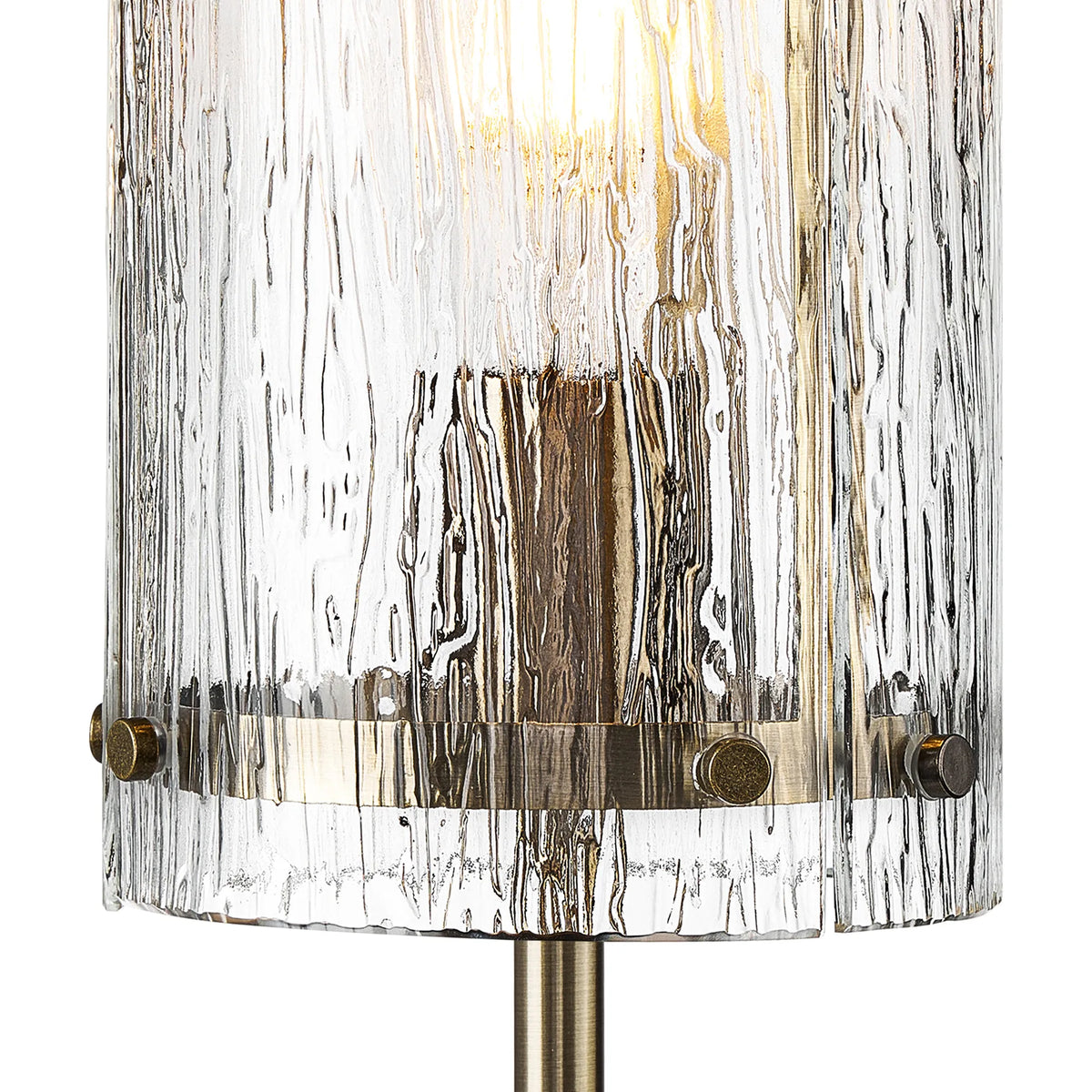 Portarlington Table Lamp Ripple Glass