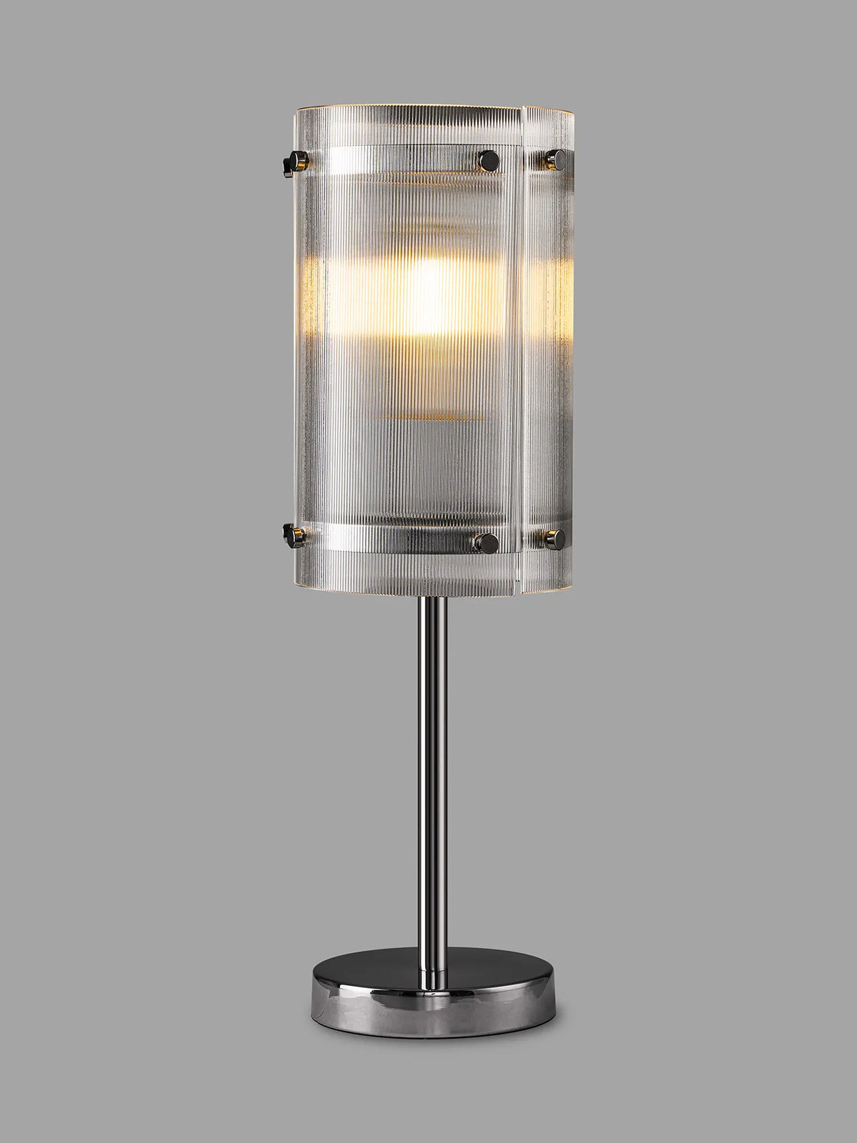 Portarlington Table Lamp Narrow Ribbed Glass