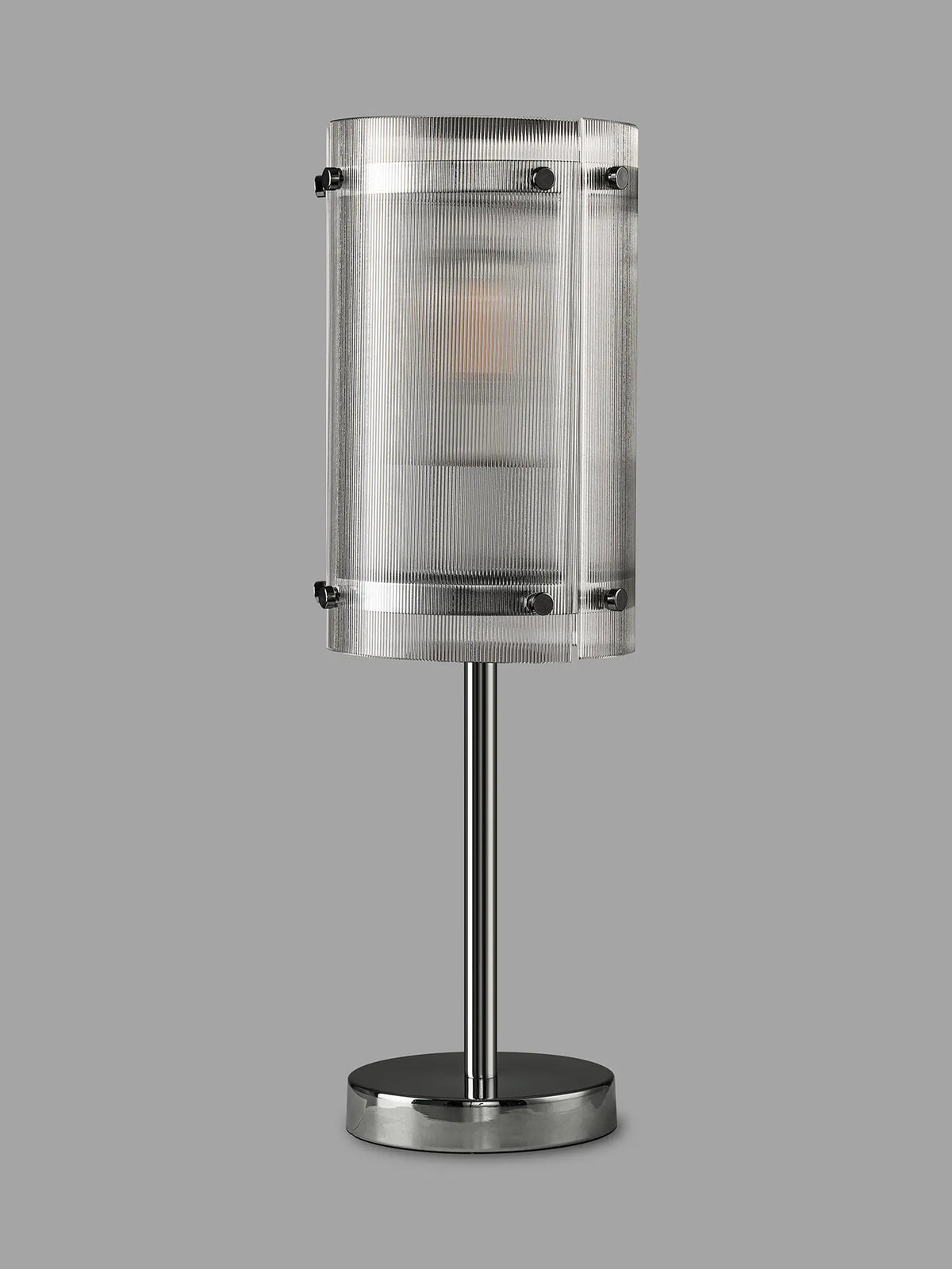 Portarlington Table Lamp Narrow Ribbed Glass