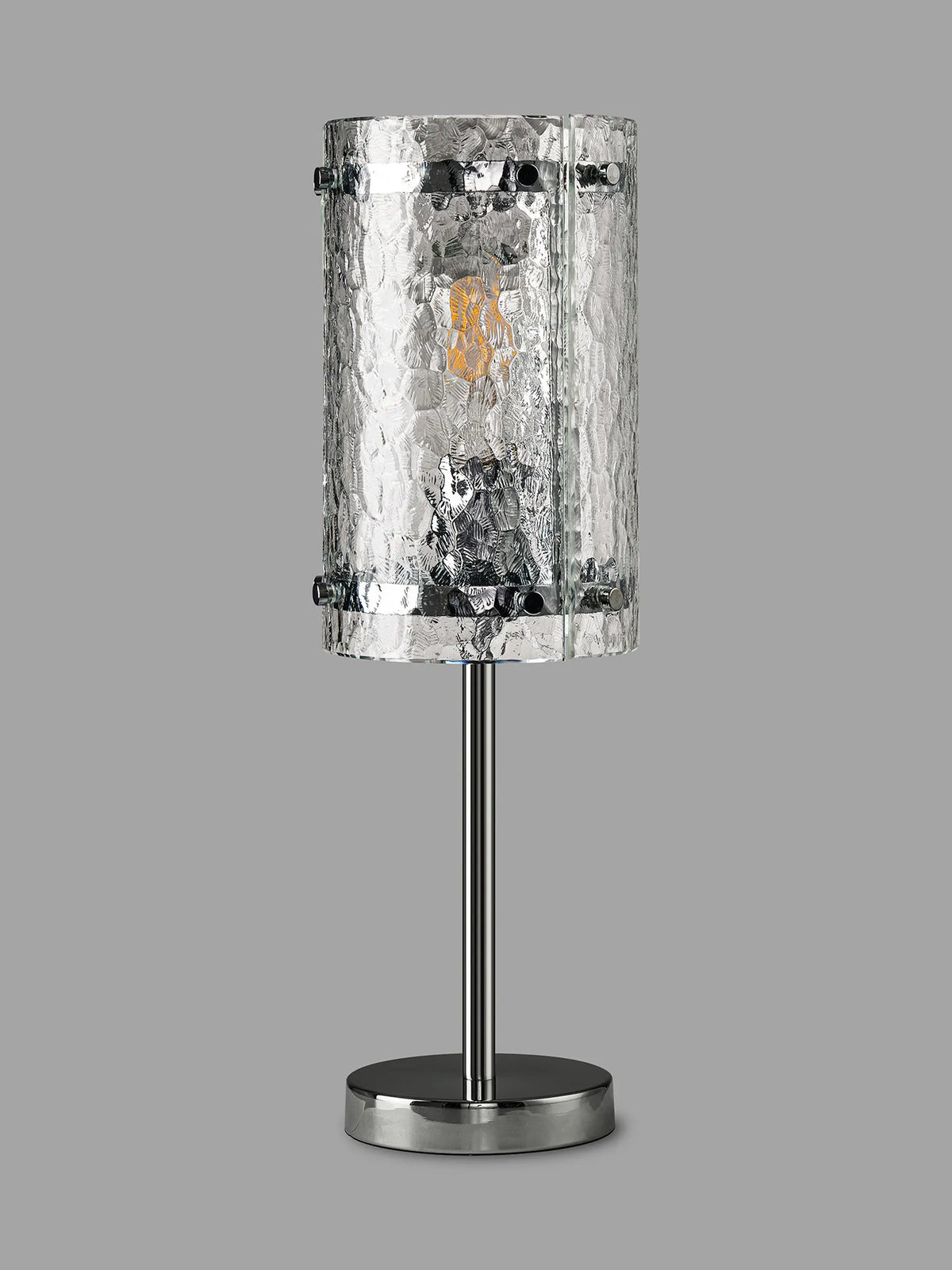 Portarlington Table Lamp Cobbled Glass