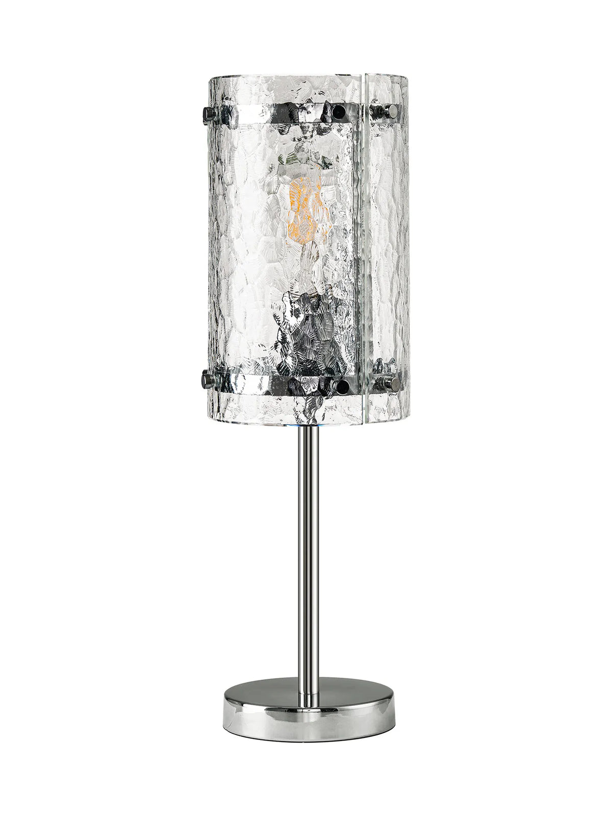 Portarlington Table Lamp Cobbled Glass