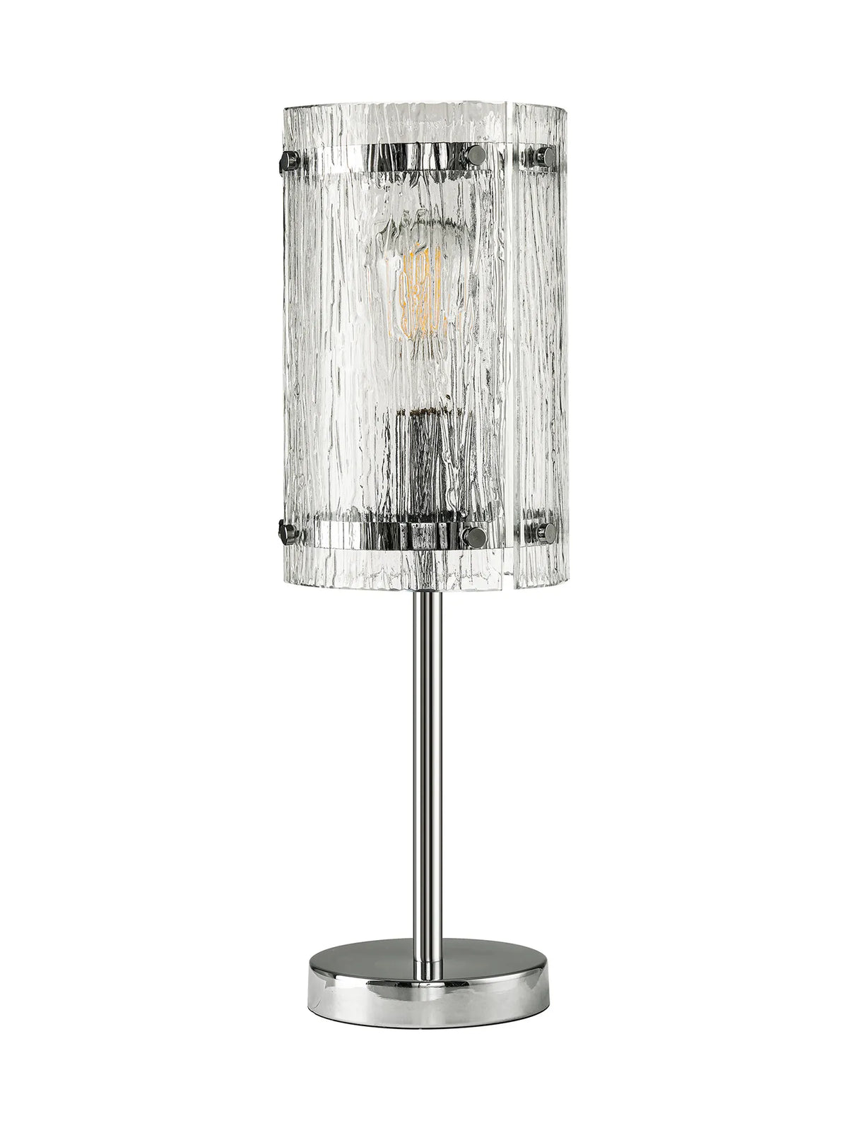 Portarlington Table Lamp Ripple Glass