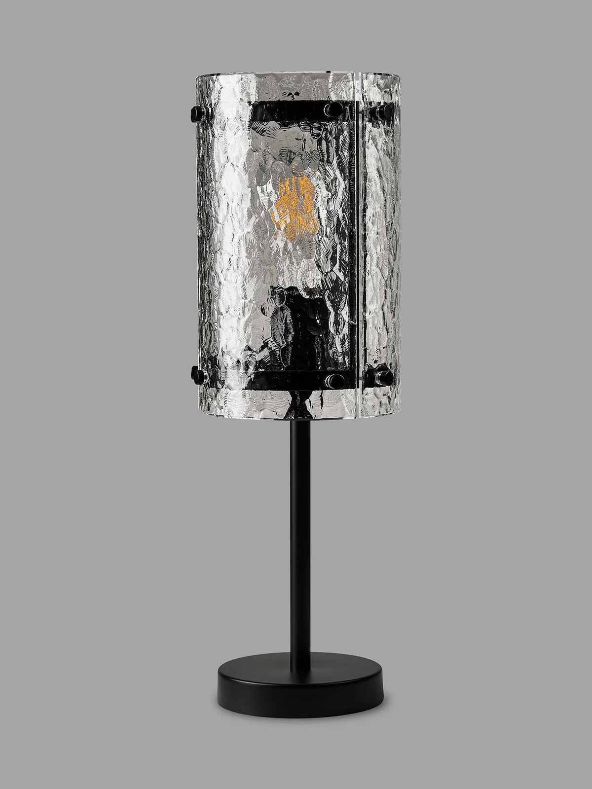 Portarlington Table Lamp Cobbled Glass
