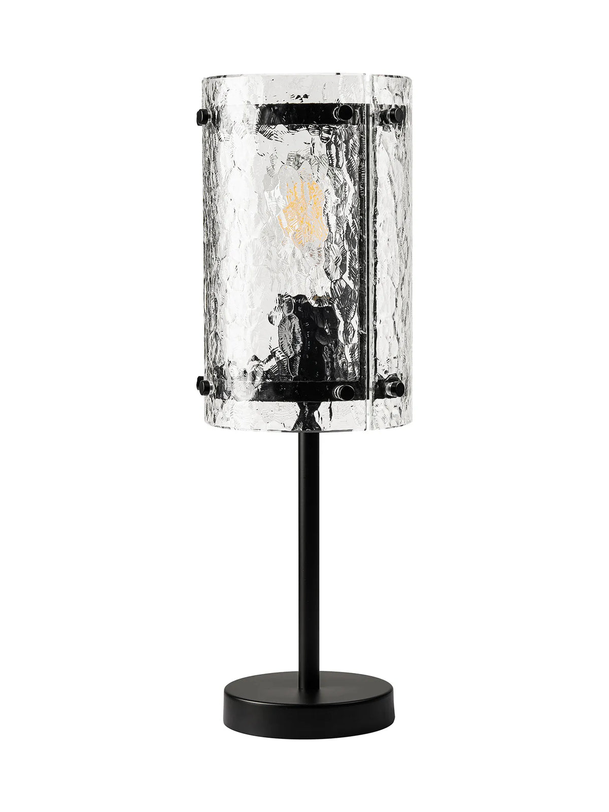 Portarlington Table Lamp Cobbled Glass