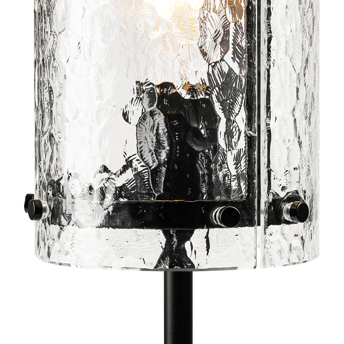Portarlington Table Lamp Cobbled Glass