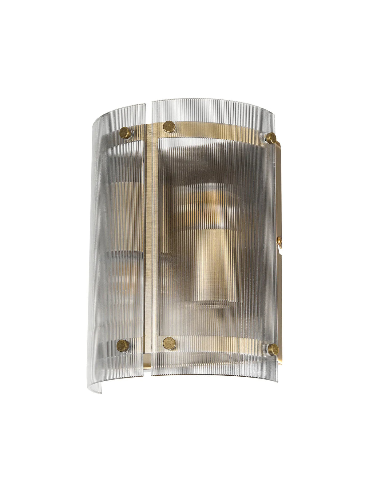 Portarlington Wall Light Narrow Ribbed Glass