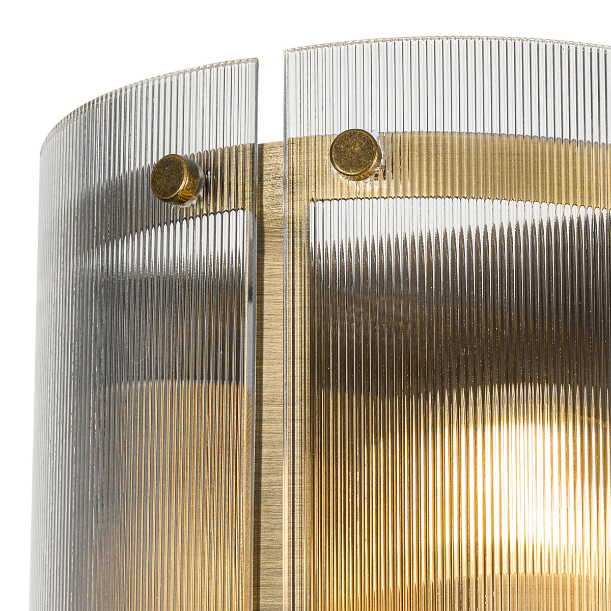 Portarlington Wall Light Narrow Ribbed Glass