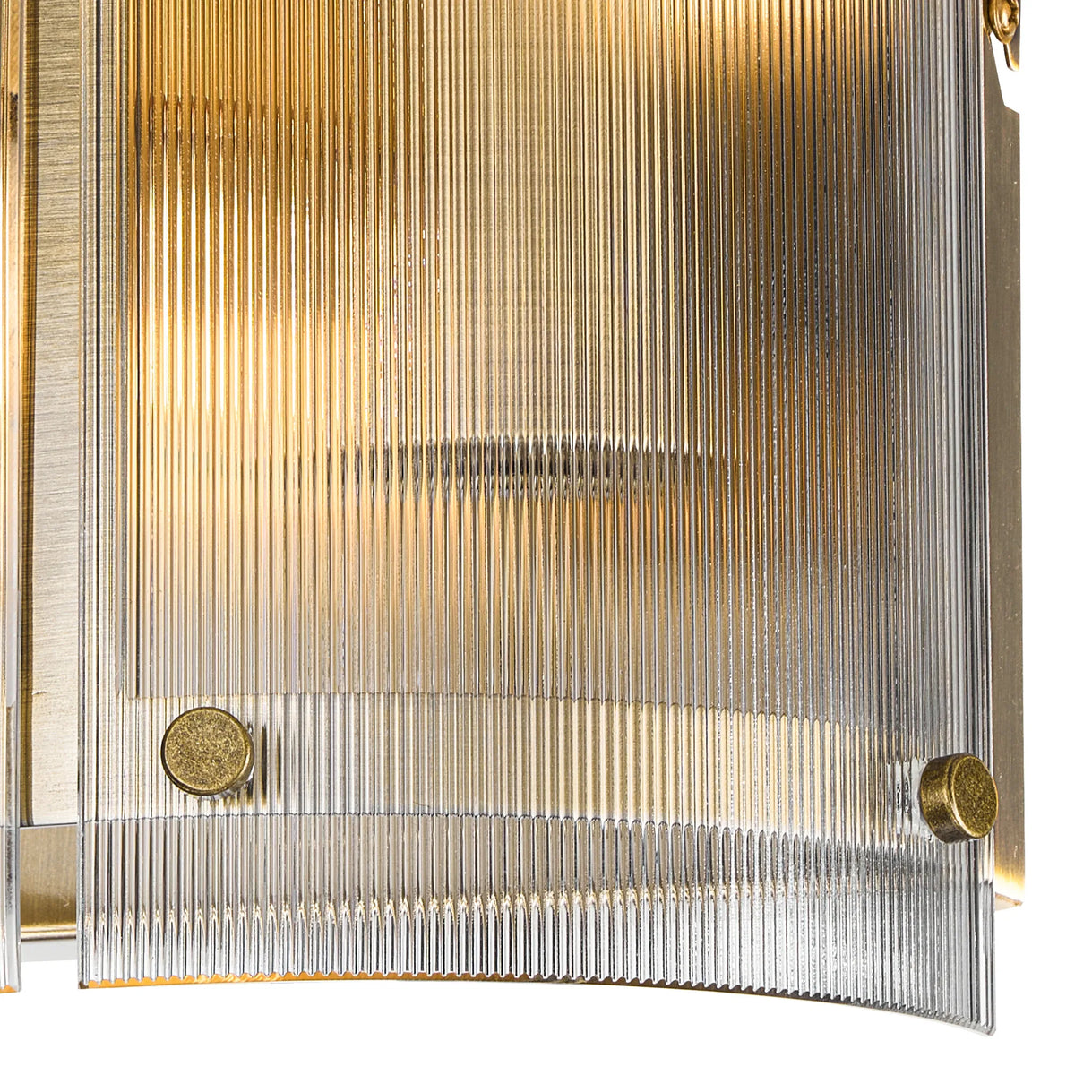 Portarlington Wall Light Narrow Ribbed Glass