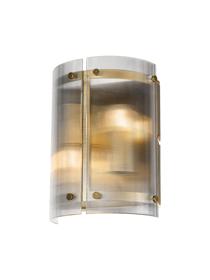 Portarlington Wall Light Narrow Ribbed Glass