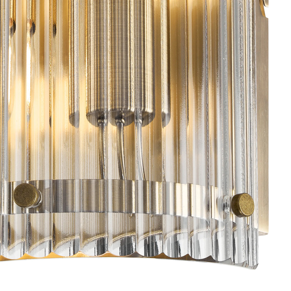 Portarlington Wall Light Wide Ribbed Glass