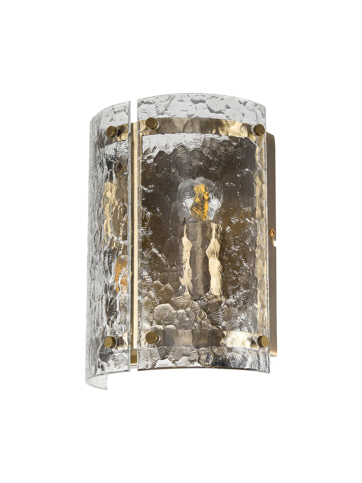 Portarlington Wall Light Cobbled Glass