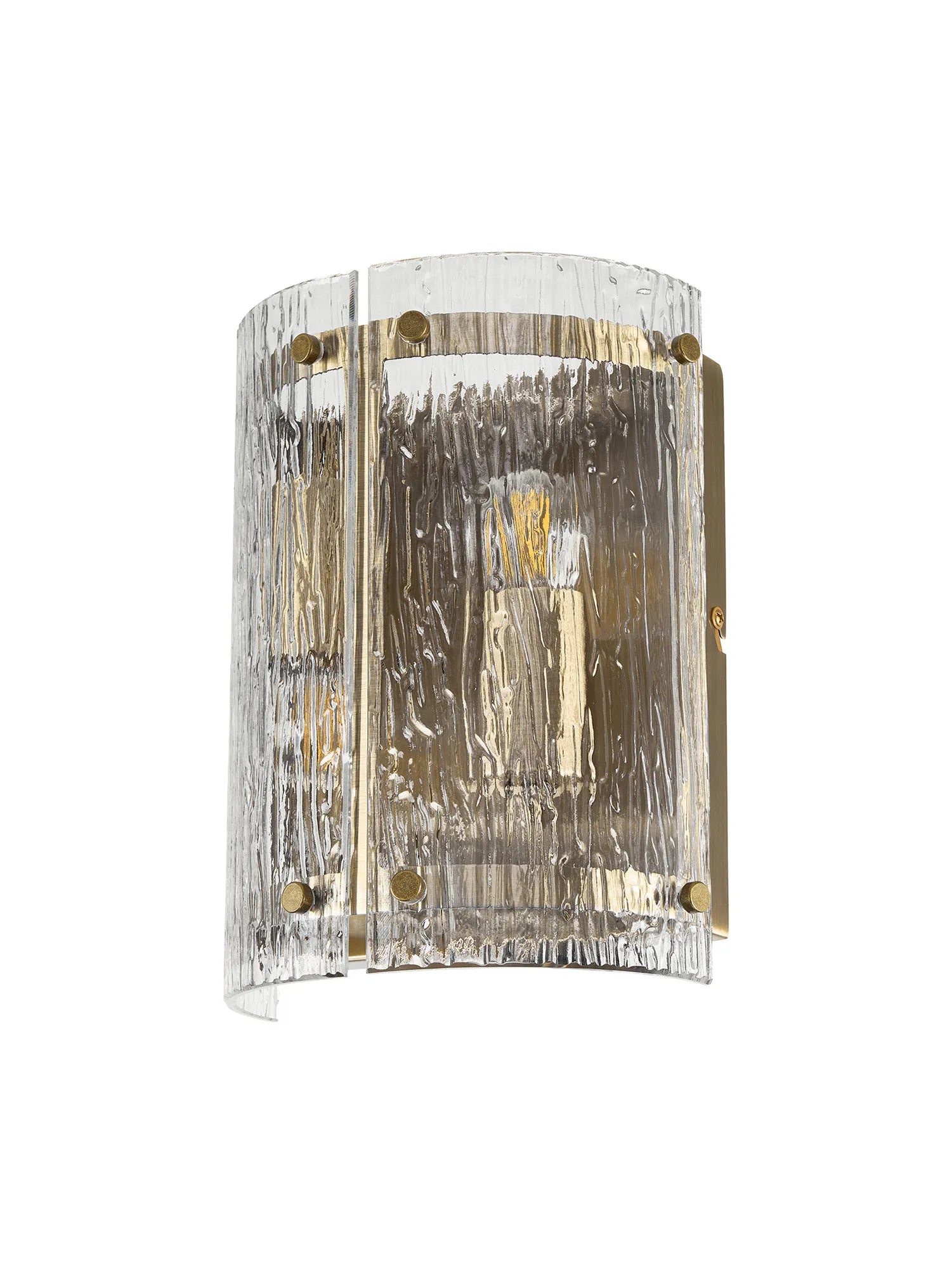 Portarlington Wall Light Ripple Glass
