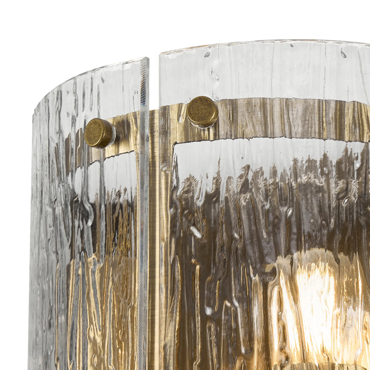 Portarlington Wall Light Ripple Glass