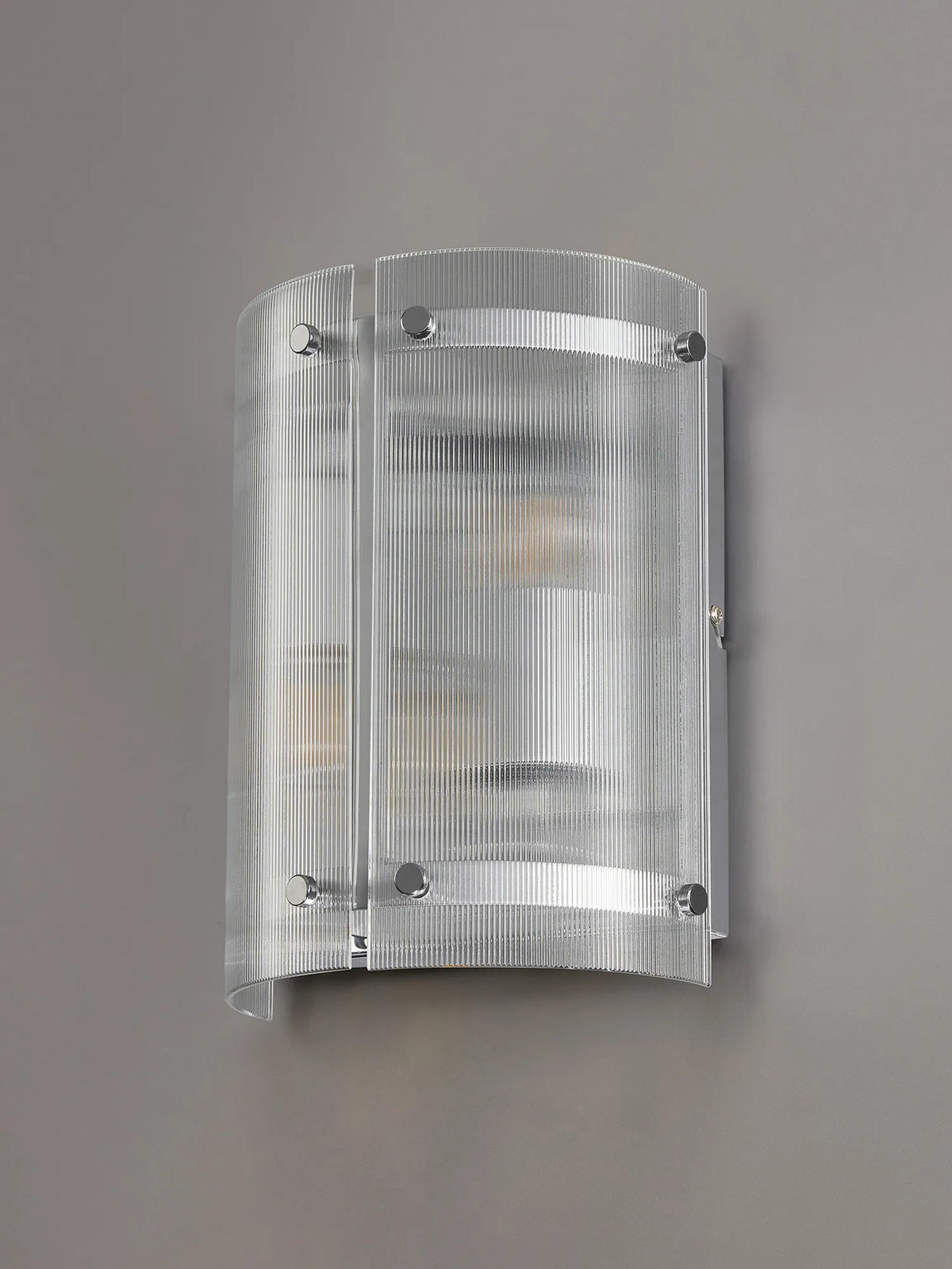 Portarlington Wall Light Narrow Ribbed Glass