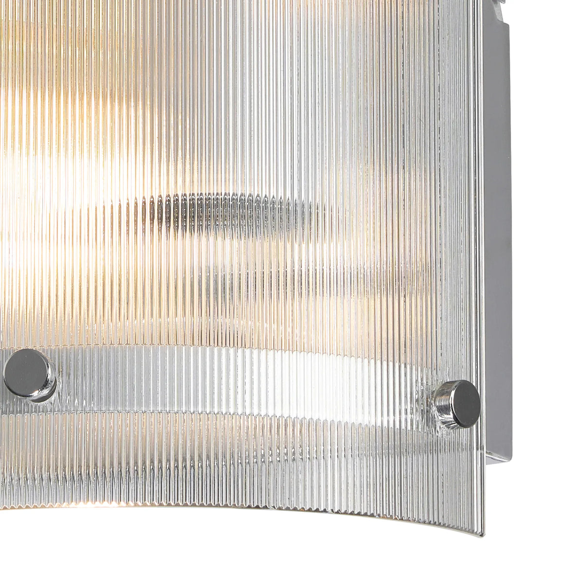 Portarlington Wall Light Narrow Ribbed Glass