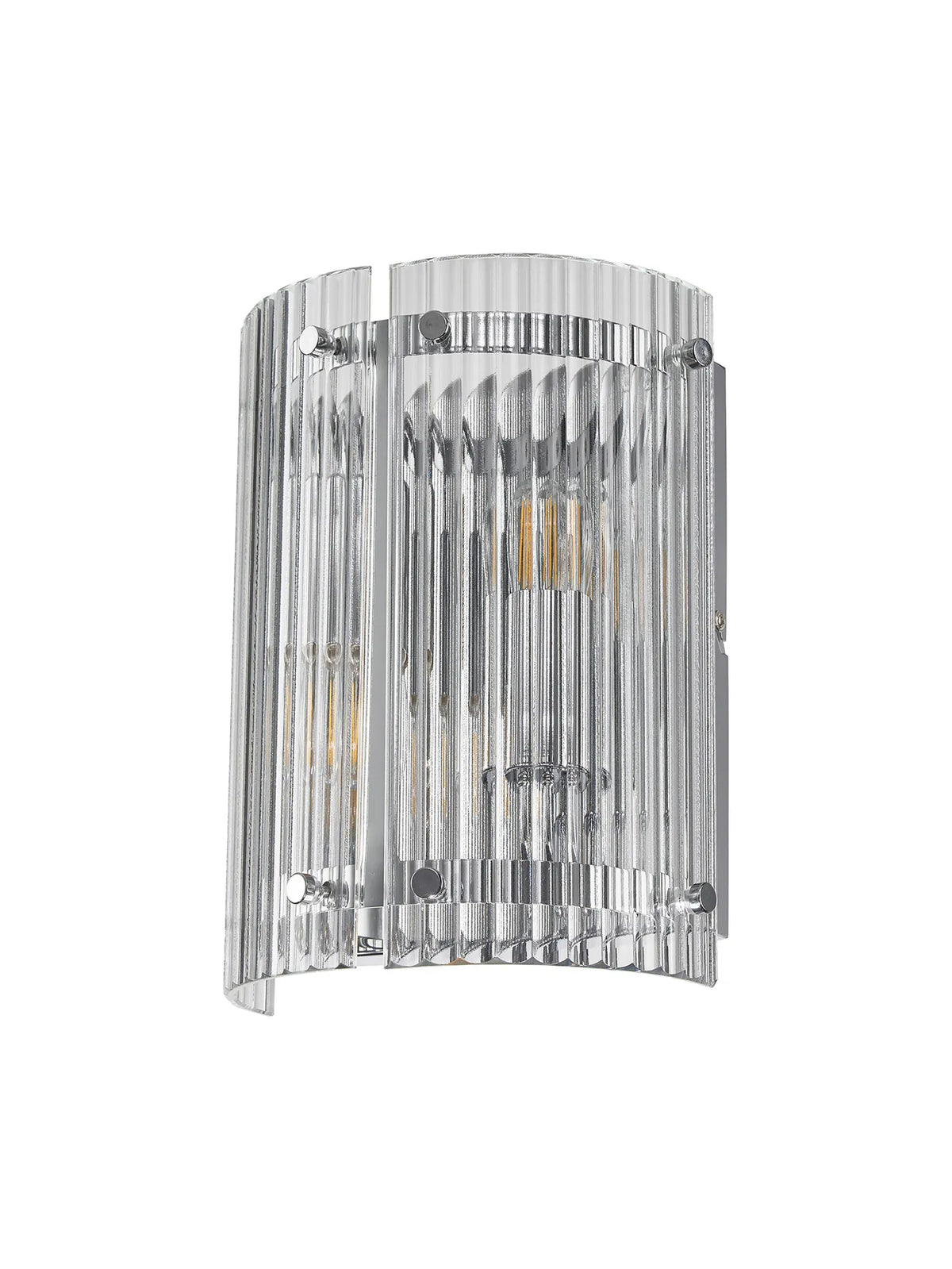 Portarlington Wall Light Wide Ribbed Glass