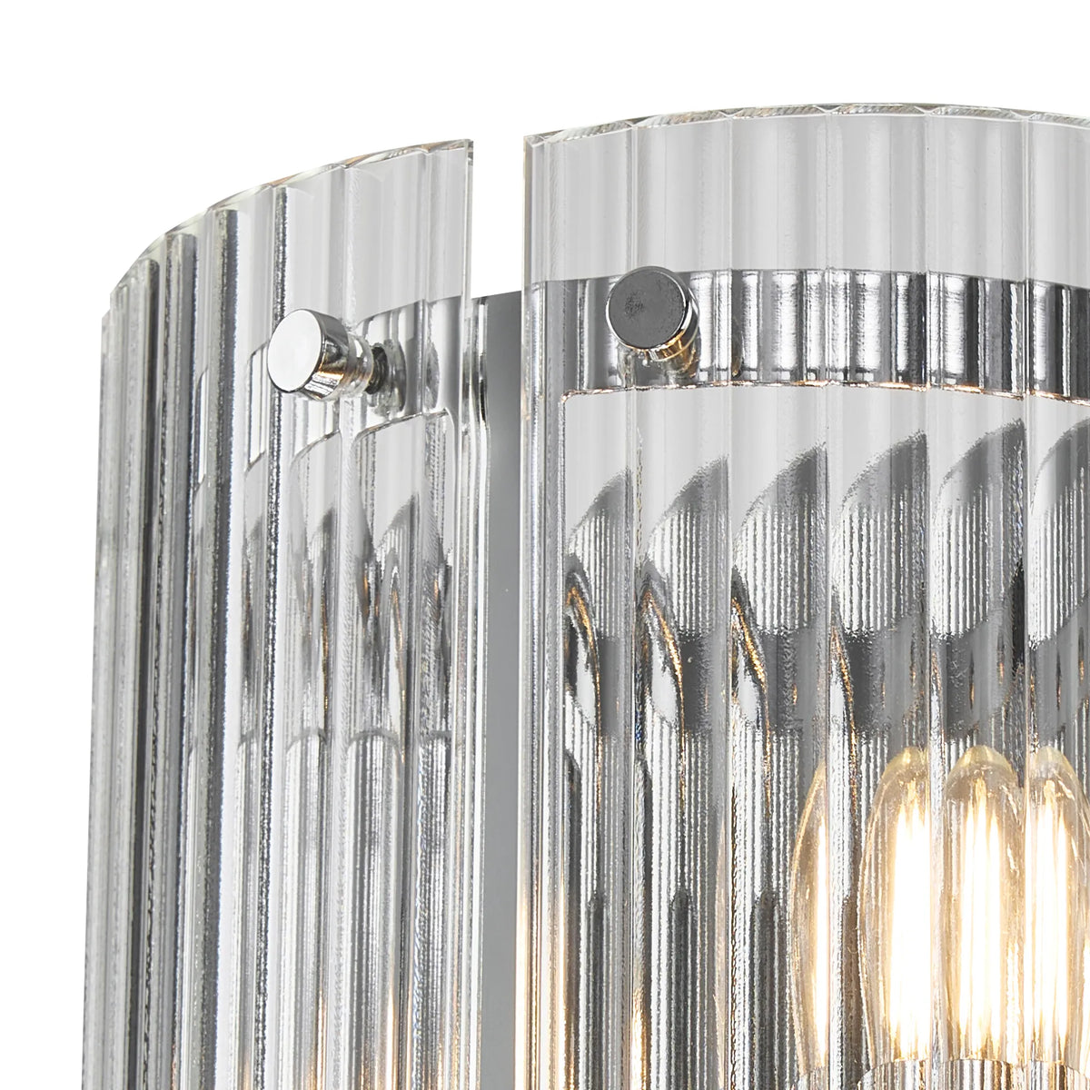 Portarlington Wall Light Wide Ribbed Glass