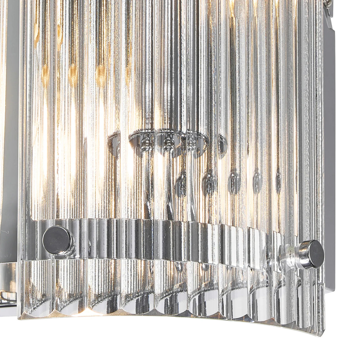 Portarlington Wall Light Wide Ribbed Glass