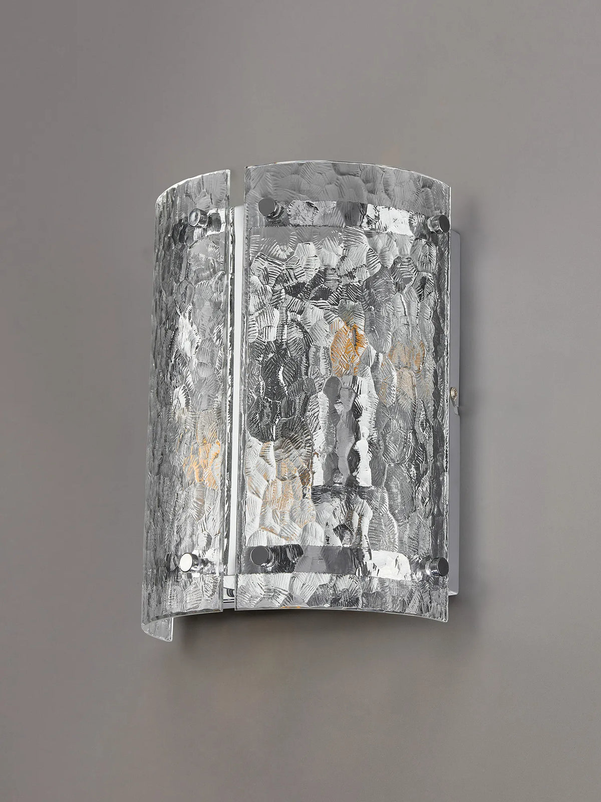 Portarlington Wall Light Cobbled Glass