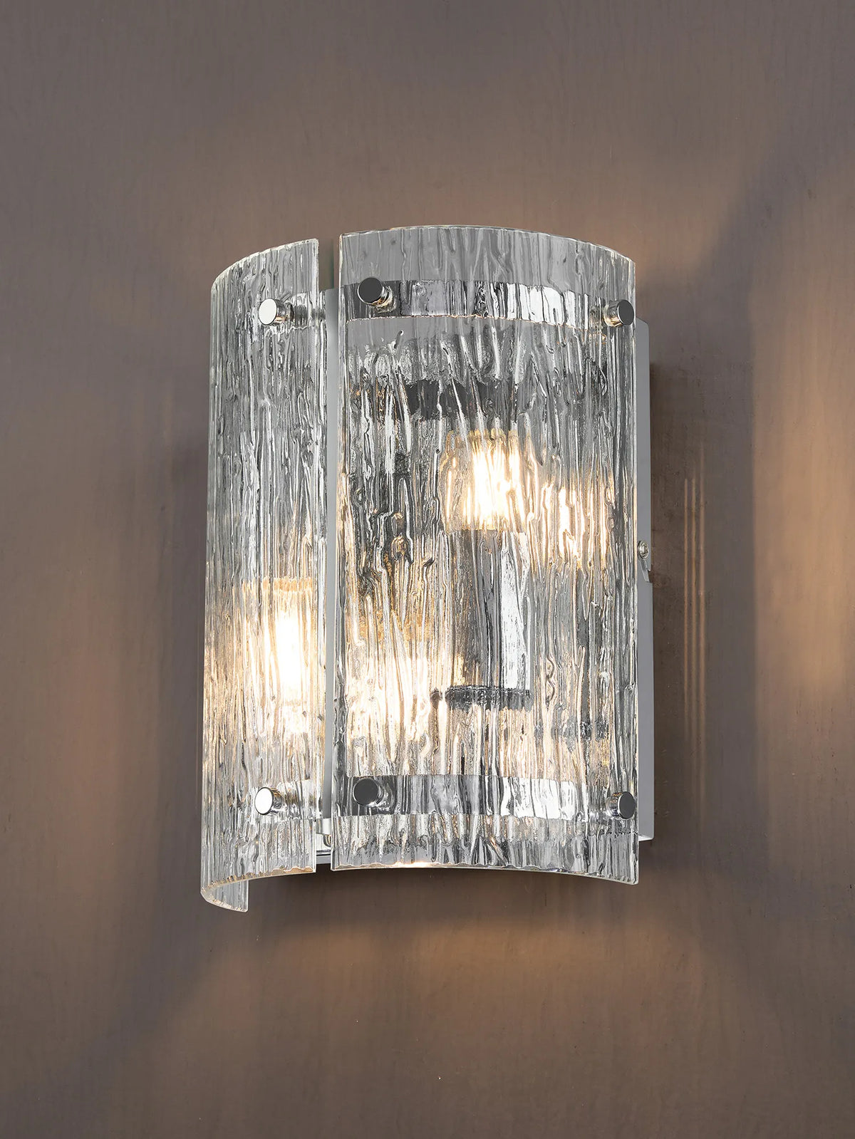 Portarlington Wall Light Ripple Glass
