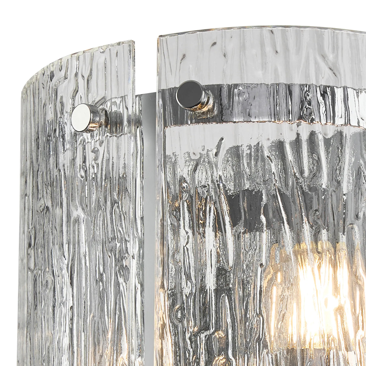 Portarlington Wall Light Ripple Glass