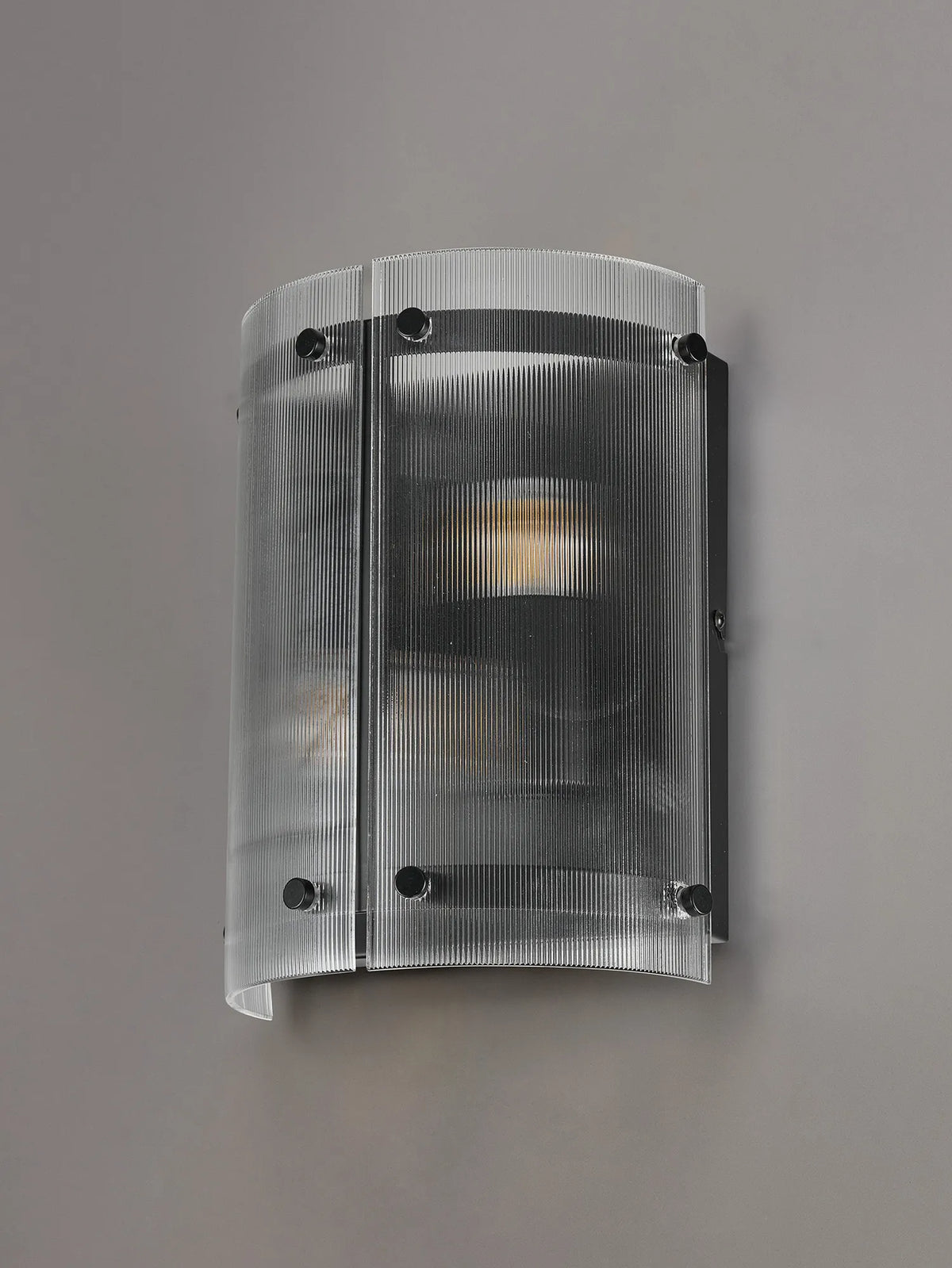 Portarlington Wall Light Narrow Ribbed Glass