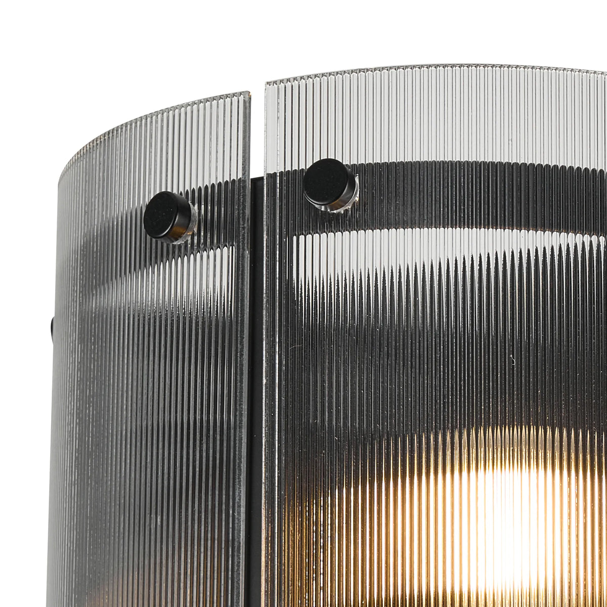 Portarlington Wall Light Narrow Ribbed Glass
